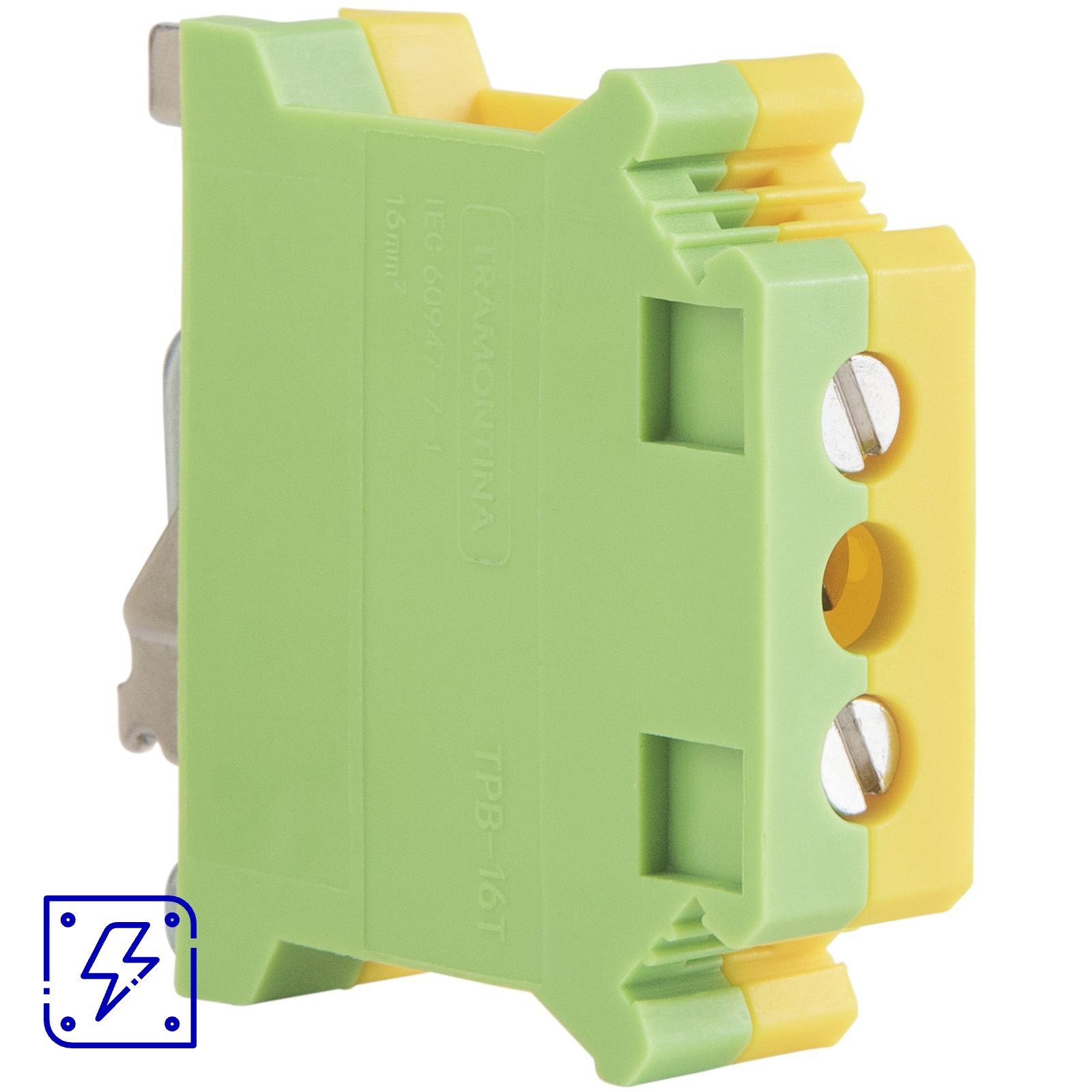 Borne de Conexão a Parafuso Verde/Amarelo 16 mm² Tramontina TPB-16T 50 UNIDADES EMB.MINIMA