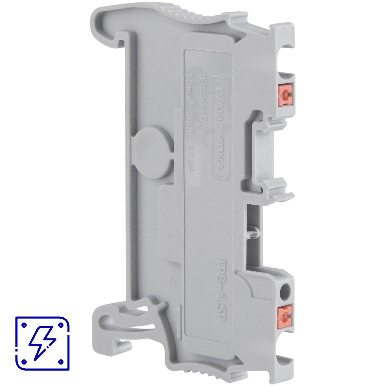 Borne de Conexão Push-In Cinza 1,5 mm² Tramontina TPB-1.5P 100 UNIDADES EMB.MINIMA