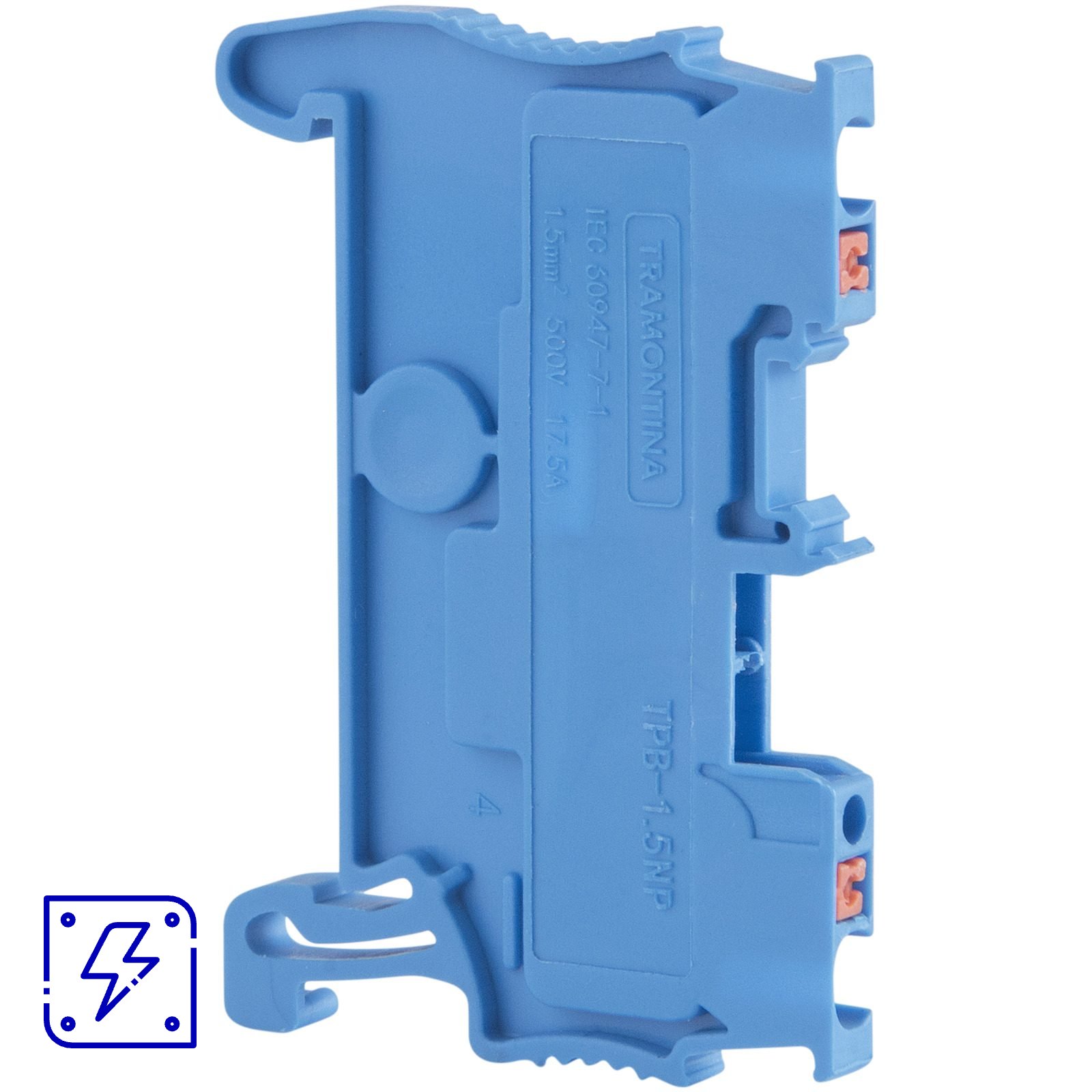 Borne de Conexão Push-In Azul 1,5 mm² Tramontina TPB-1.5NP 100 UNIDADES EMB.MINIMA