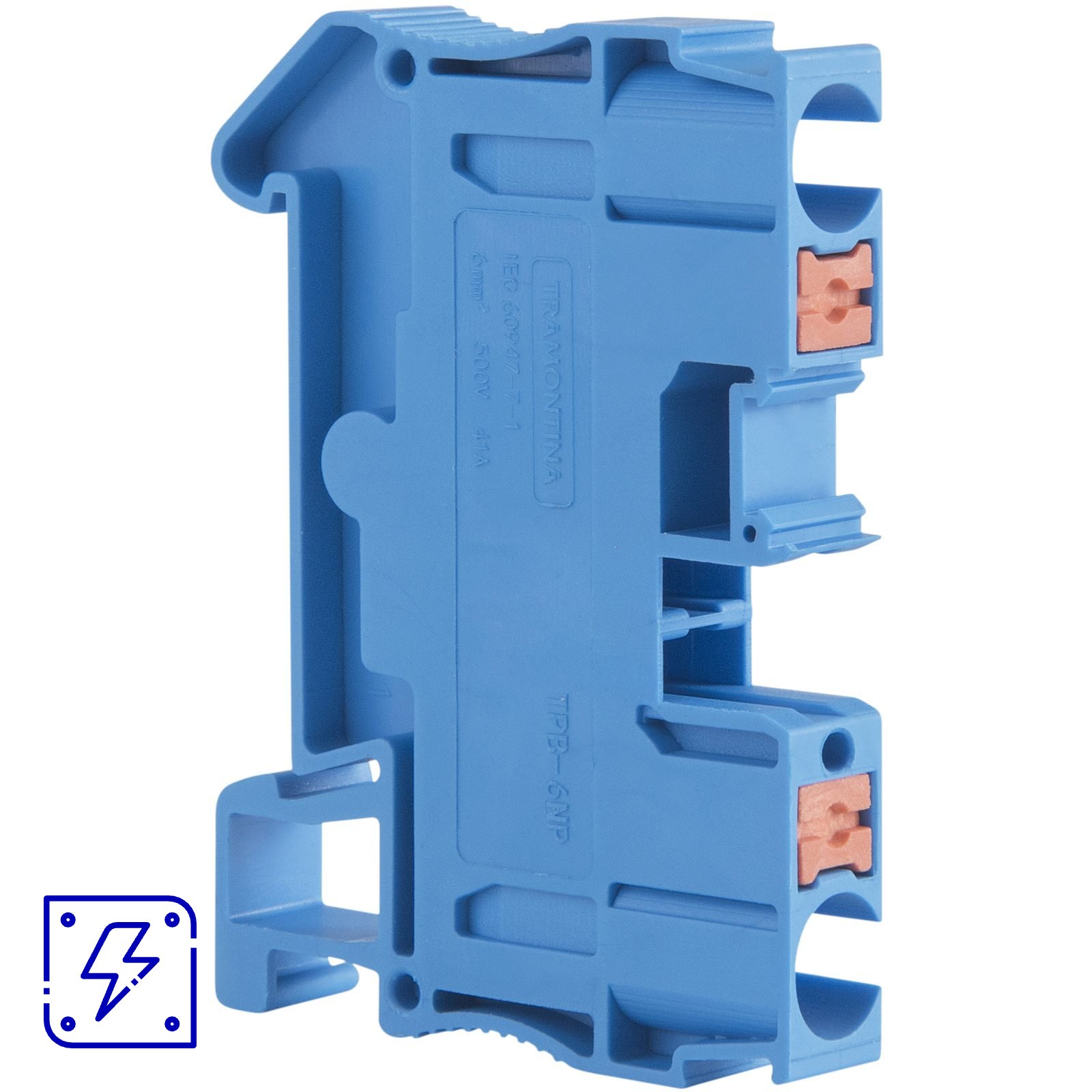 Borne de Conexão Push-In Azul 6 mm² Tramontina TPB-6NP 50 UNIDADES EMB.MINIMA