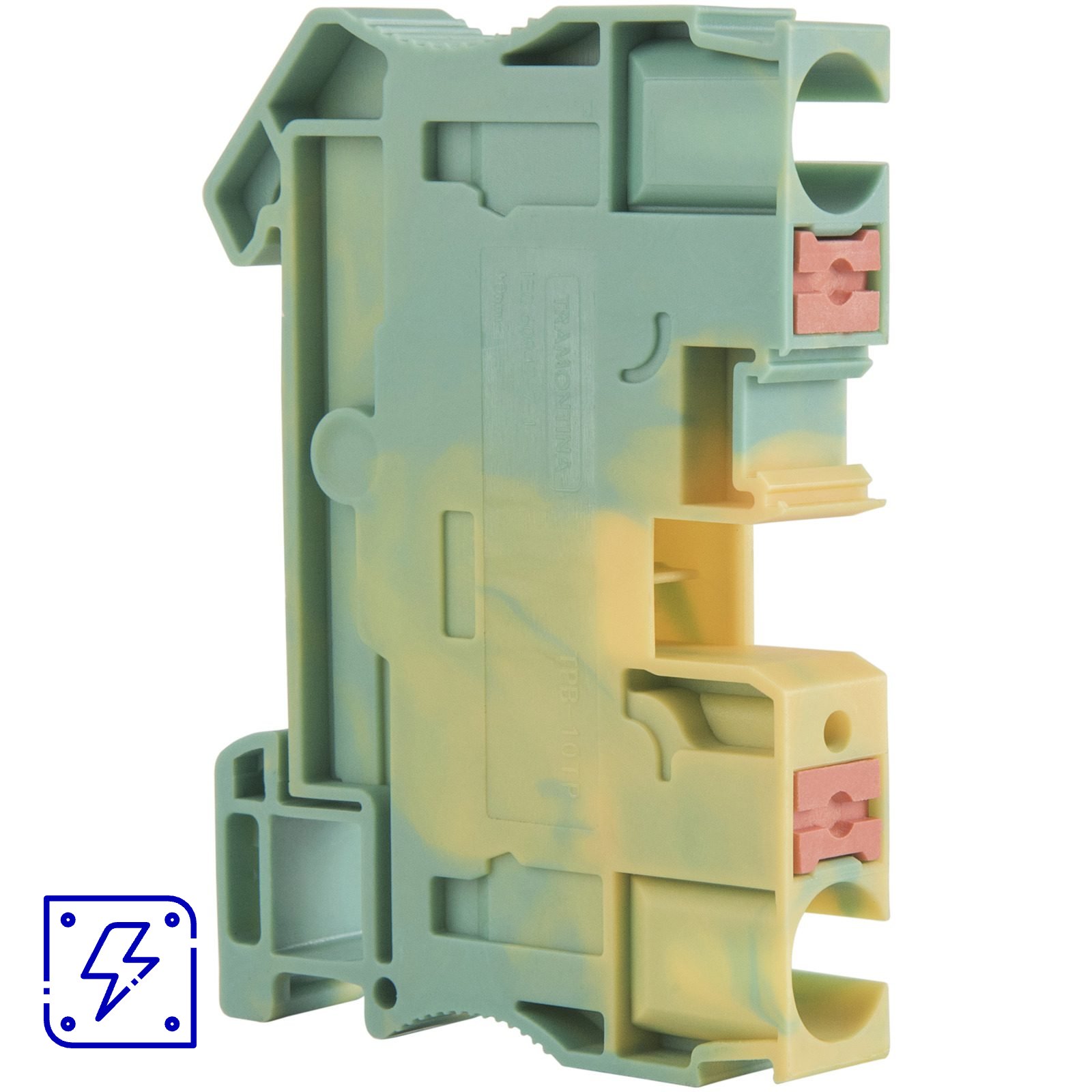 Borne de Conexão Push-In Verde/Amarelo 10 mm² Tramontina TPB-10TP 50 UNIDADES EMB.MINIMA