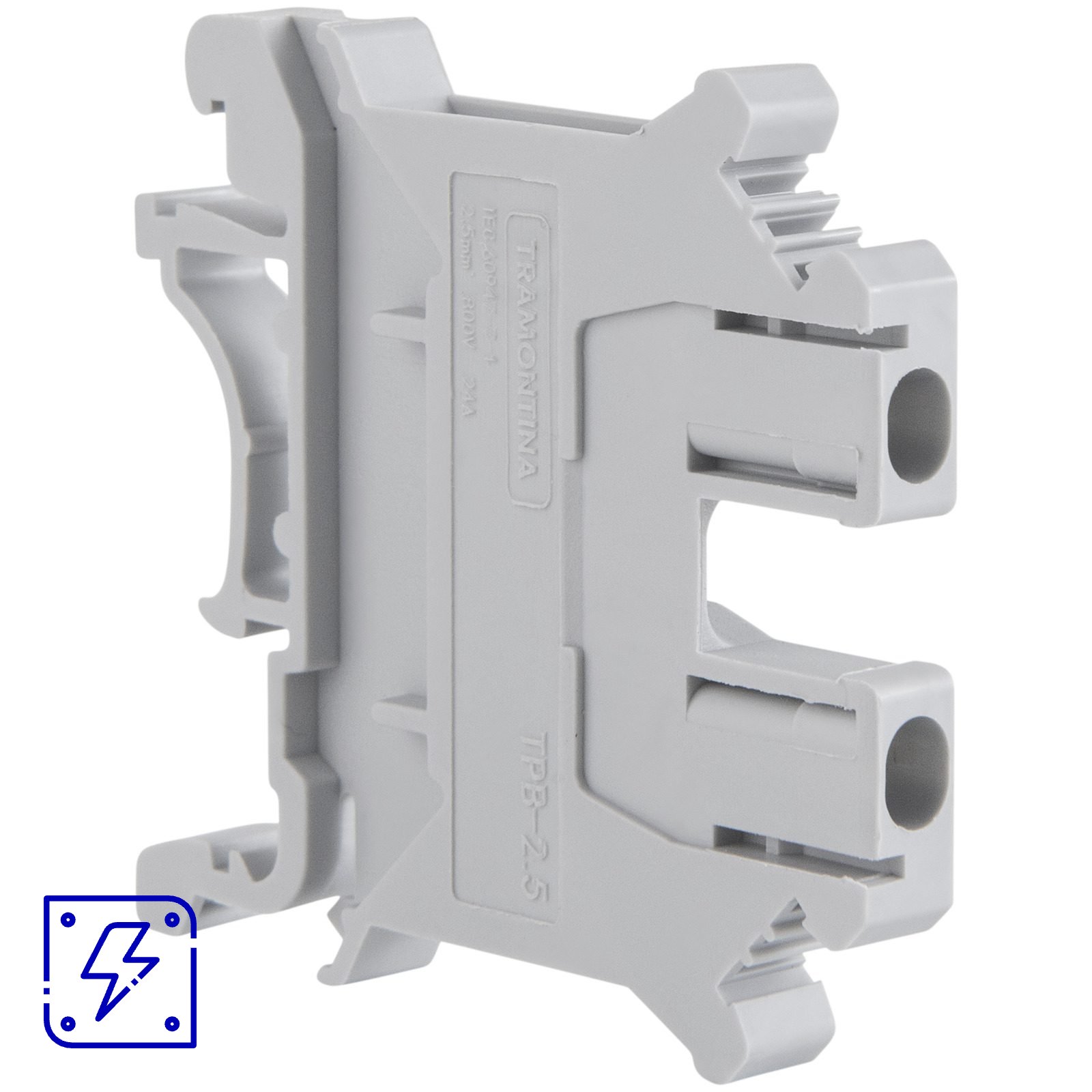 Borne de Conexão a Parafuso Cinza 2,5 mm² Tramontina TPB-2,5 100 UNIDADES EMB.MINIMA