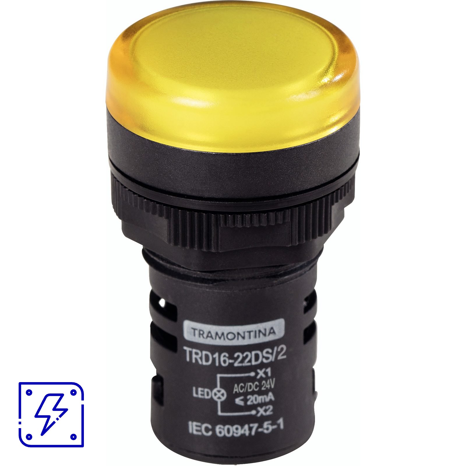 Sinalizador Tramontina TRD16-22DS/2 24 V Amarelo 10 UNIDADES EMB.MINIMA