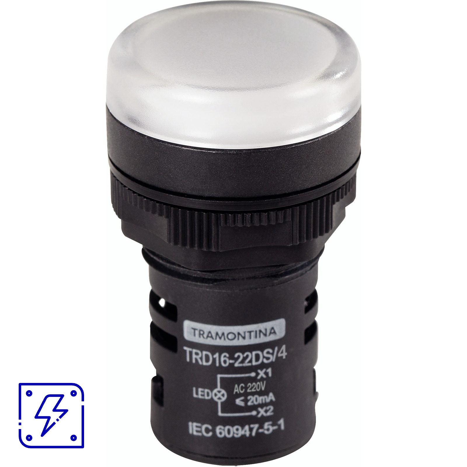 Sinalizador Tramontina TRD16-22DS/4 220 V Branco 10 UNIDADES EMB.MINIMA