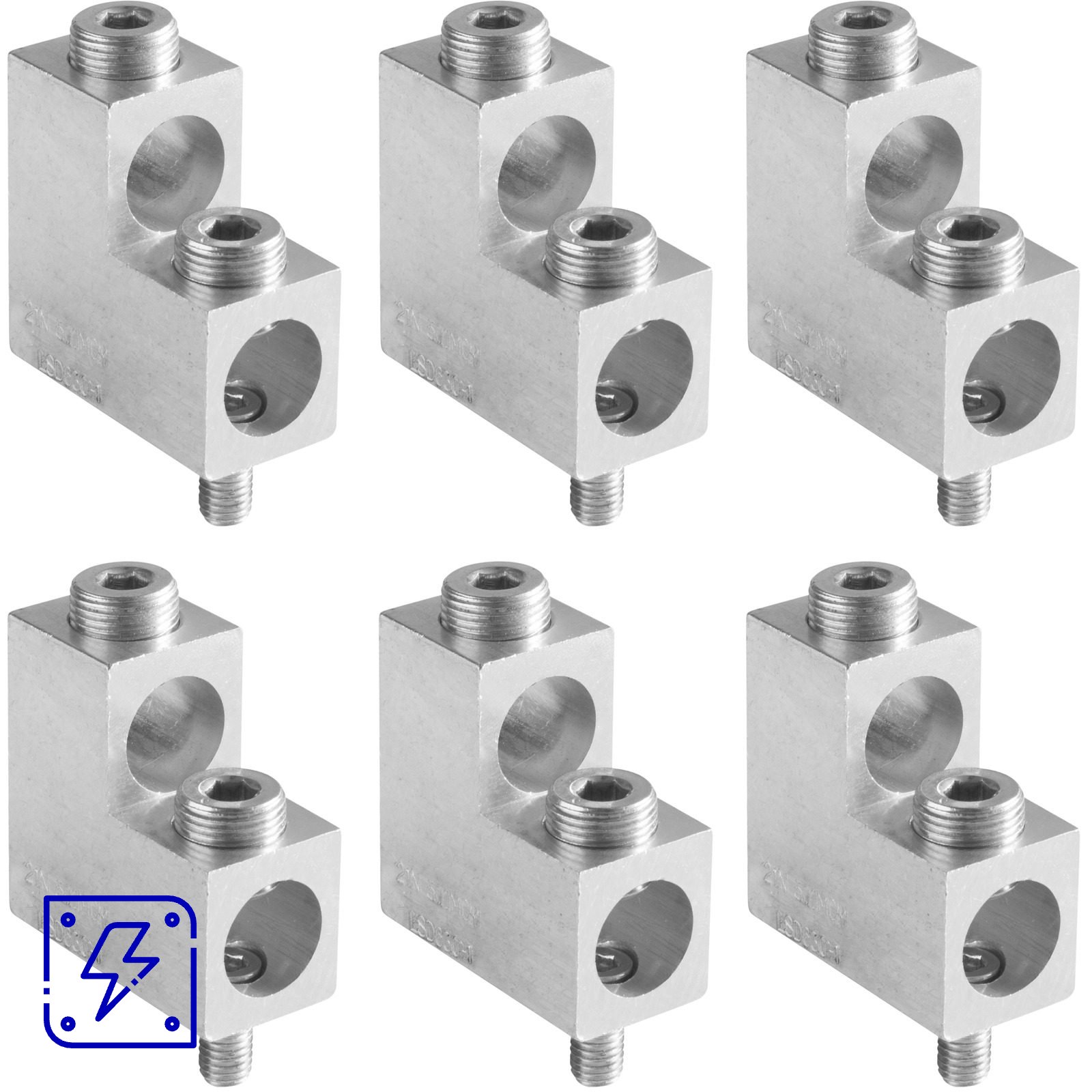 Conector Duplo para Disjuntor Caixa Moldada Tramontina Frame 400/630S - 6 Peças 1 UNIDADES EMB.MINIMA