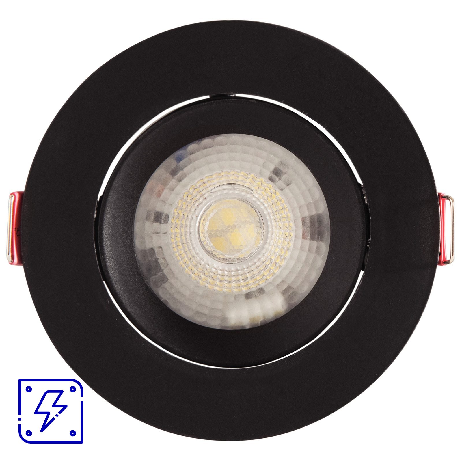 Spot LED Tramontina Redondo 5 W 3000 K Preto com Luz Amarela 1 UNIDADES EMB.MINIMA