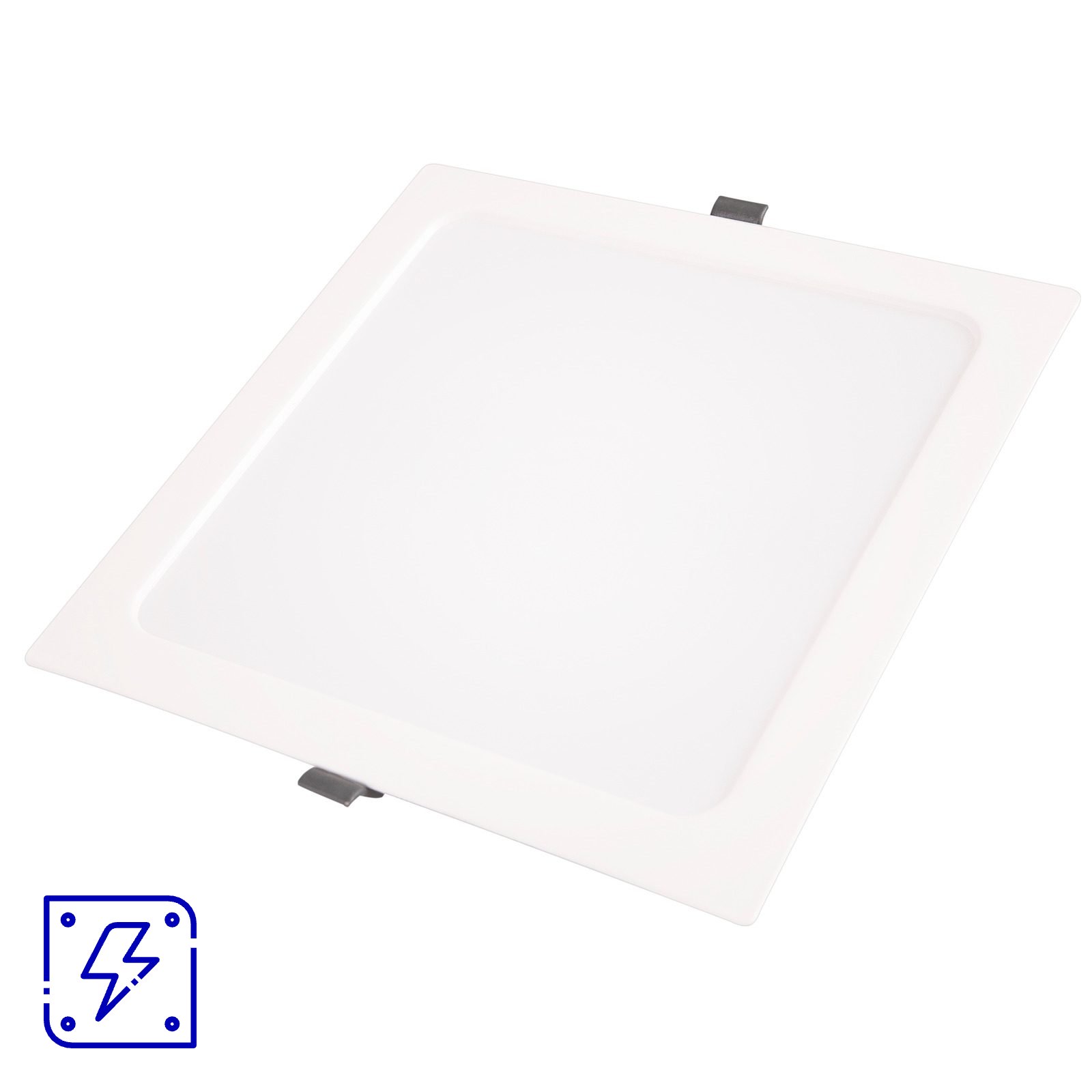 Plafon LED Tramontina Quadrado Backlight de Embutir 480 lm 6 W Bivolt 6500 K Luz Branca 90 UNIDADES EMB.MINIMA