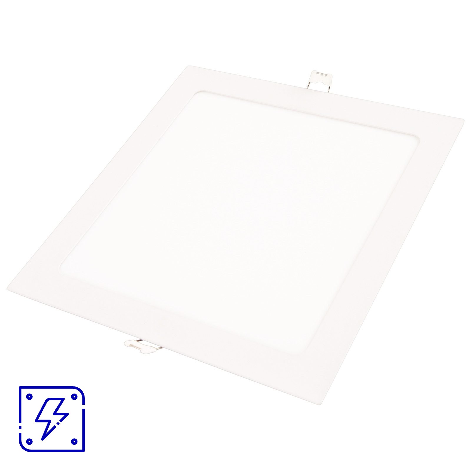 Plafon LED Tramontina Quadrado de Embutir 12 W 6500 K Luz Branca 40 UNIDADES EMB.MINIMA