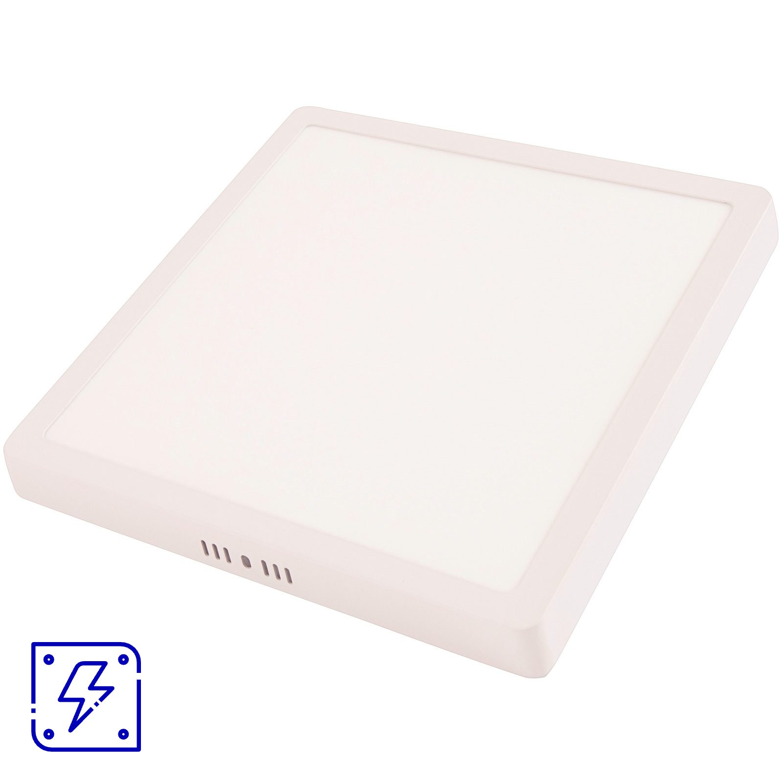 Plafon LED Tramontina Quadrado de Sobrepor 12 W 3000 K Luz Amarela 40 UNIDADES EMB.MINIMA