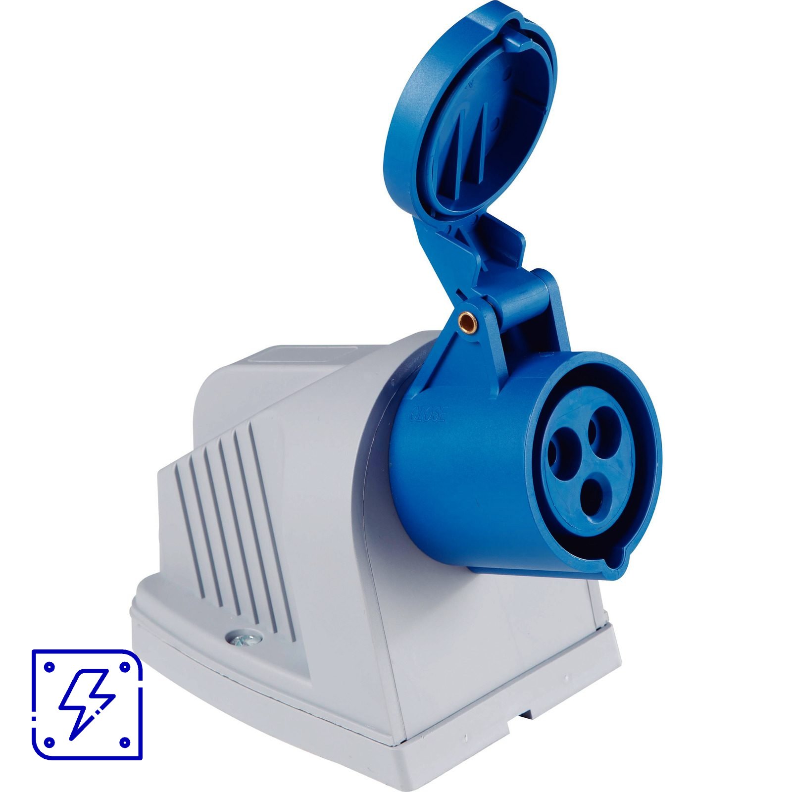 Tomada de Sobrepor Industrial 2P+T 32 A 220-250 Vca 6 H Tramontina 10 UNIDADES EMB.MINIMA