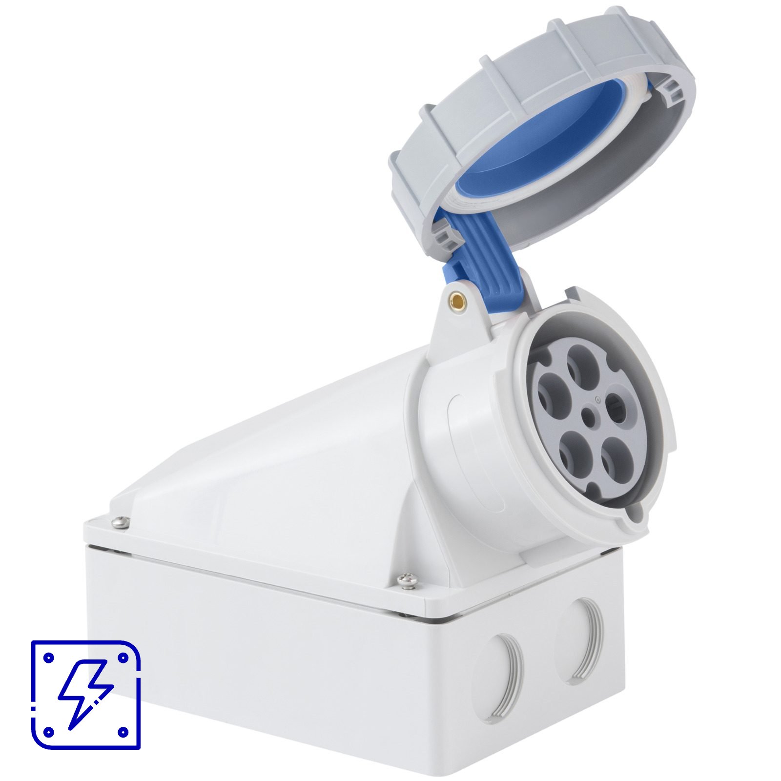 Tomada de Sobrepor Tramontina 3P+N+T 63 A 220-250 V 09h IP67 10 UNIDADES EMB.MINIMA