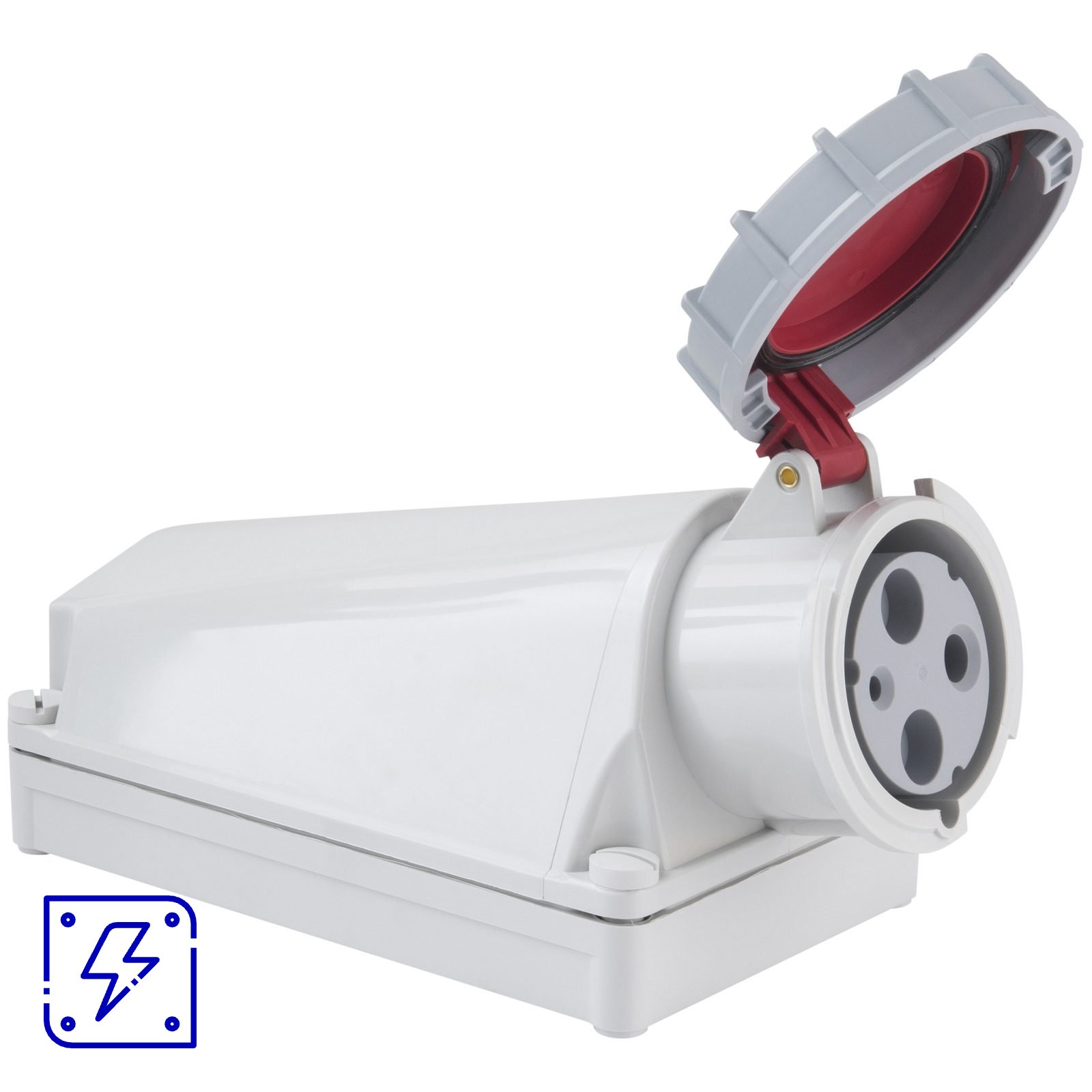 Tomada de Sobrepor Tramontina 2P+T 125 A 380-415 V 06h IP67 6 UNIDADES EMB.MINIMA