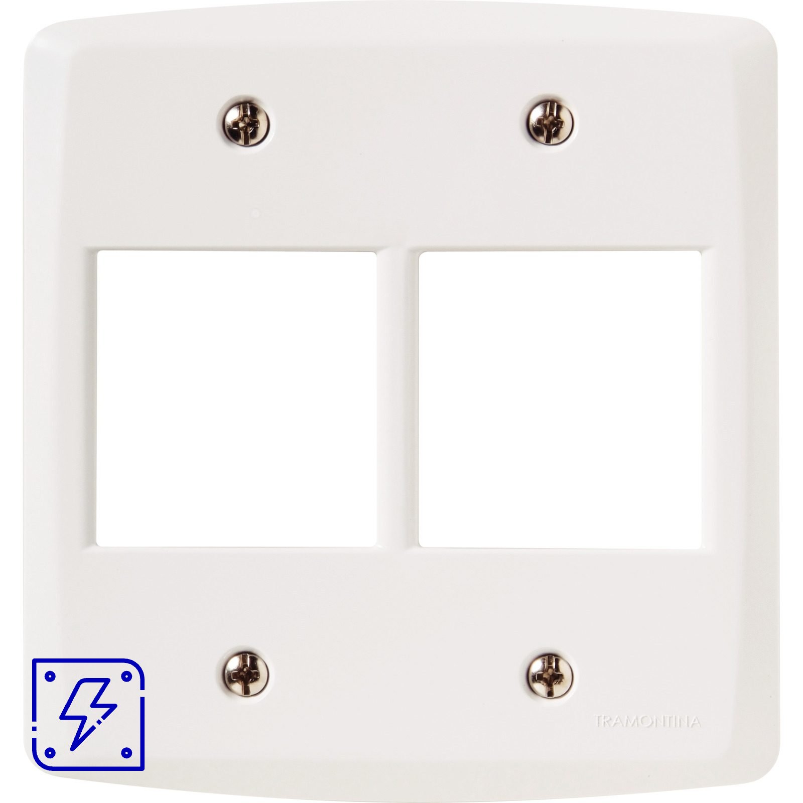 Placa 4 Postos 4x4 Tramontina Lux² Branca 20 UNIDADES EMB.MINIMA