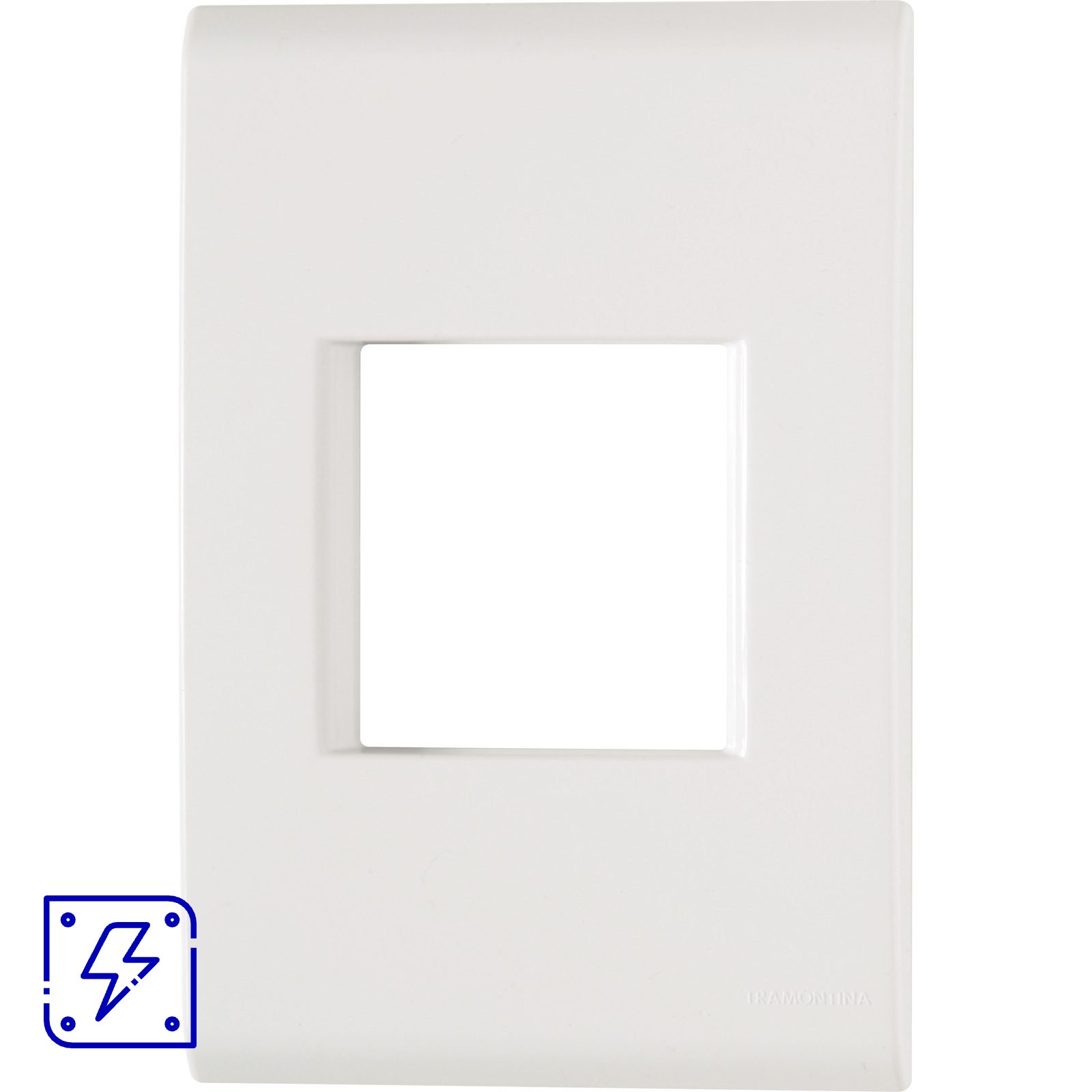 Placa 2 Postos Juntos 4x2 Tramontina Liz Branca 20 UNIDADES EMB.MINIMA