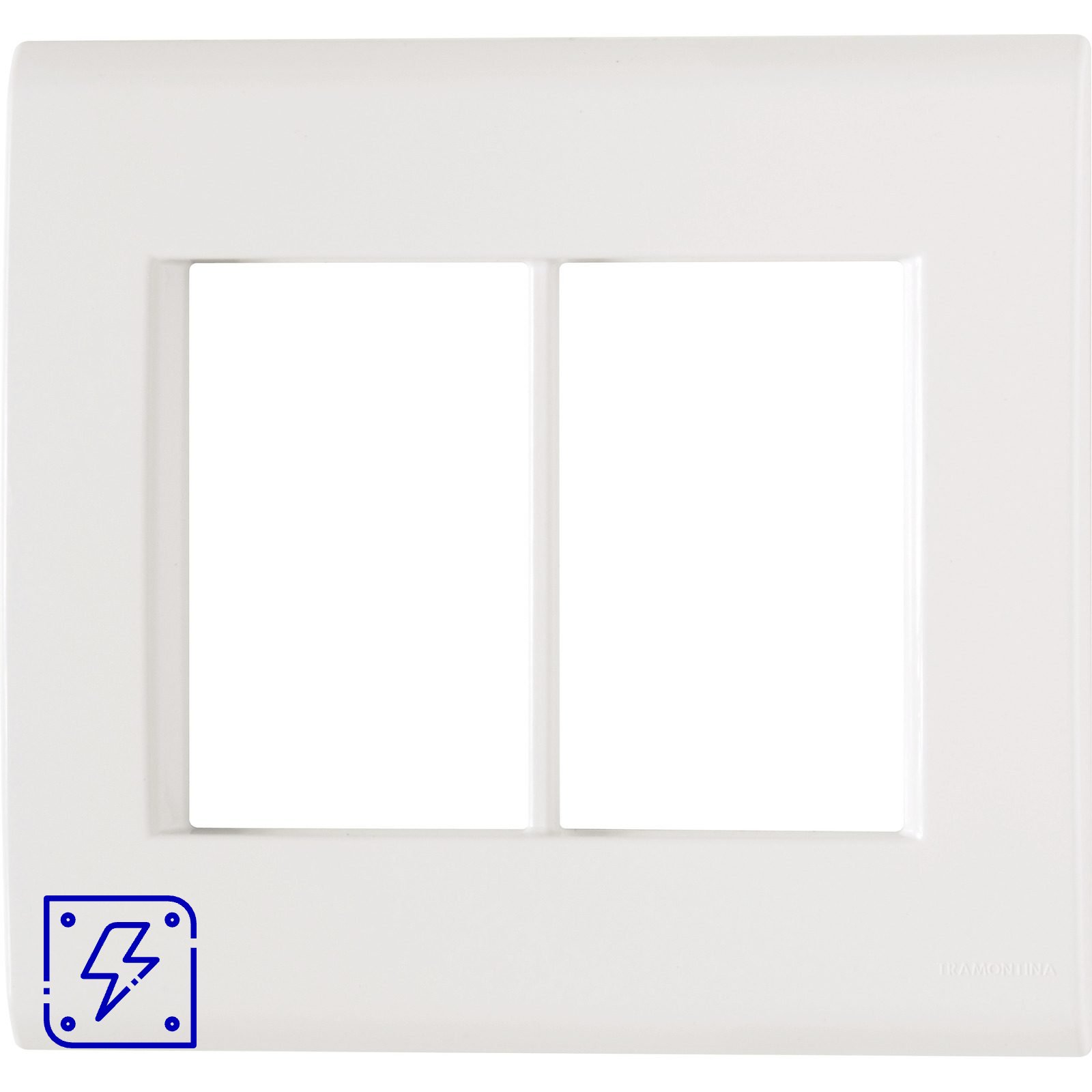 Placa 6 Postos 4x4 Tramontina Liz Branca 20 UNIDADES EMB.MINIMA