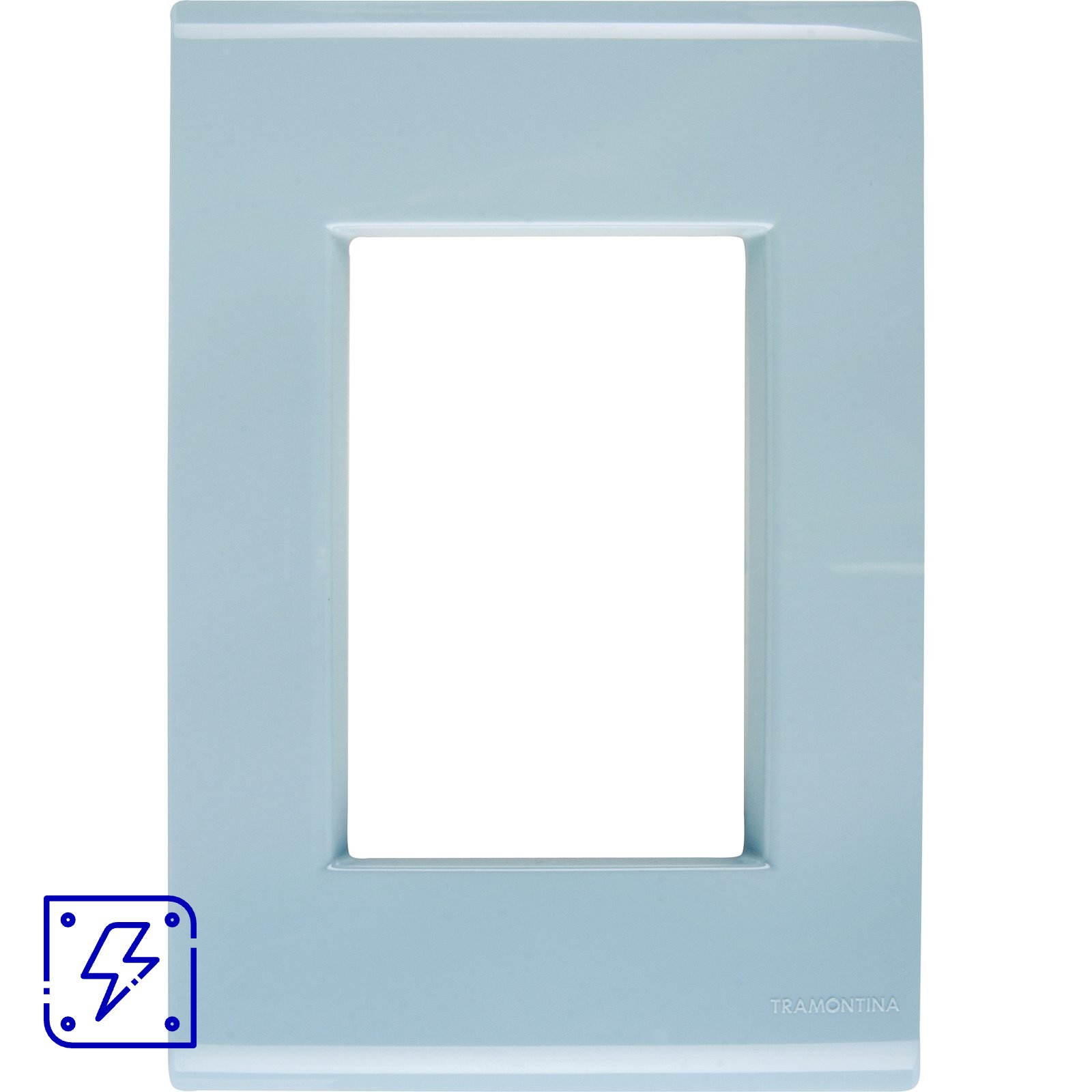 Placa 3 Postos 4x2 Tramontina Liz Azul Jeans 20 UNIDADES EMB.MINIMA