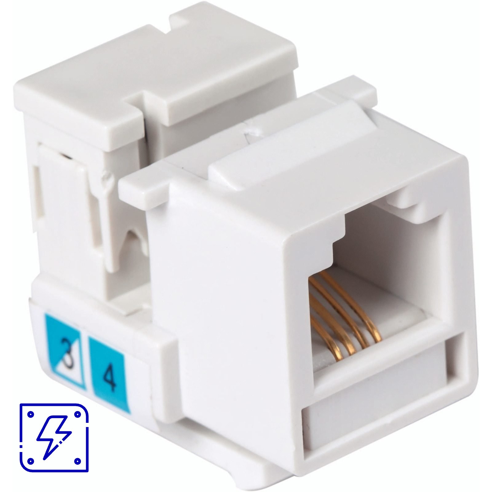 Tomada para Transmissão de Dados RJ 45 Categoria 6 Tramontina 10 UNIDADES EMB.MINIMA