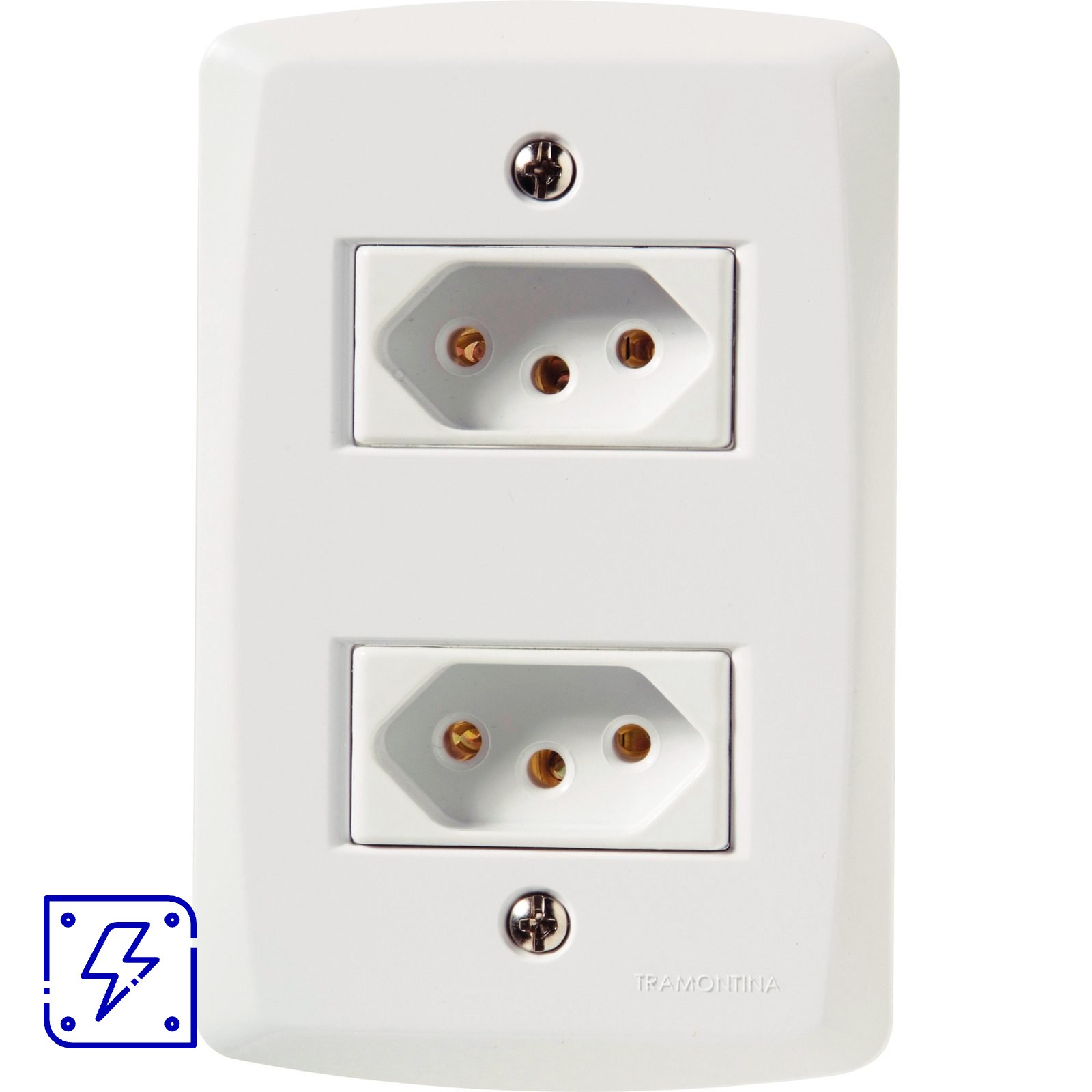 Conjunto 4X2 - 2 Tomadas 2P+T 10A 250V~ 120 UNIDADES EMB.MINIMA