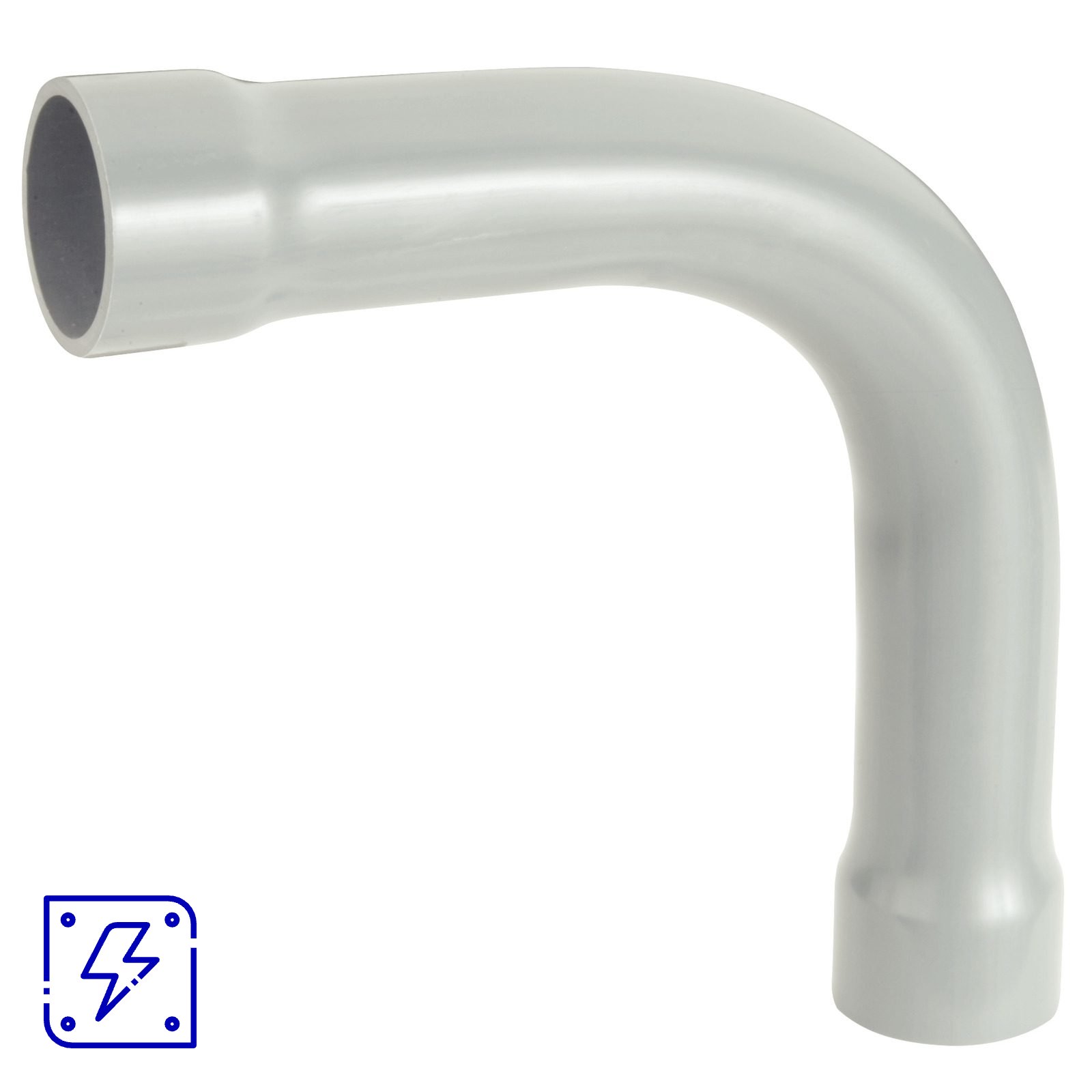 Curva Longa 90° 1" com Bolsa Tramontina Cinza 10 UNIDADES EMB.MINIMA