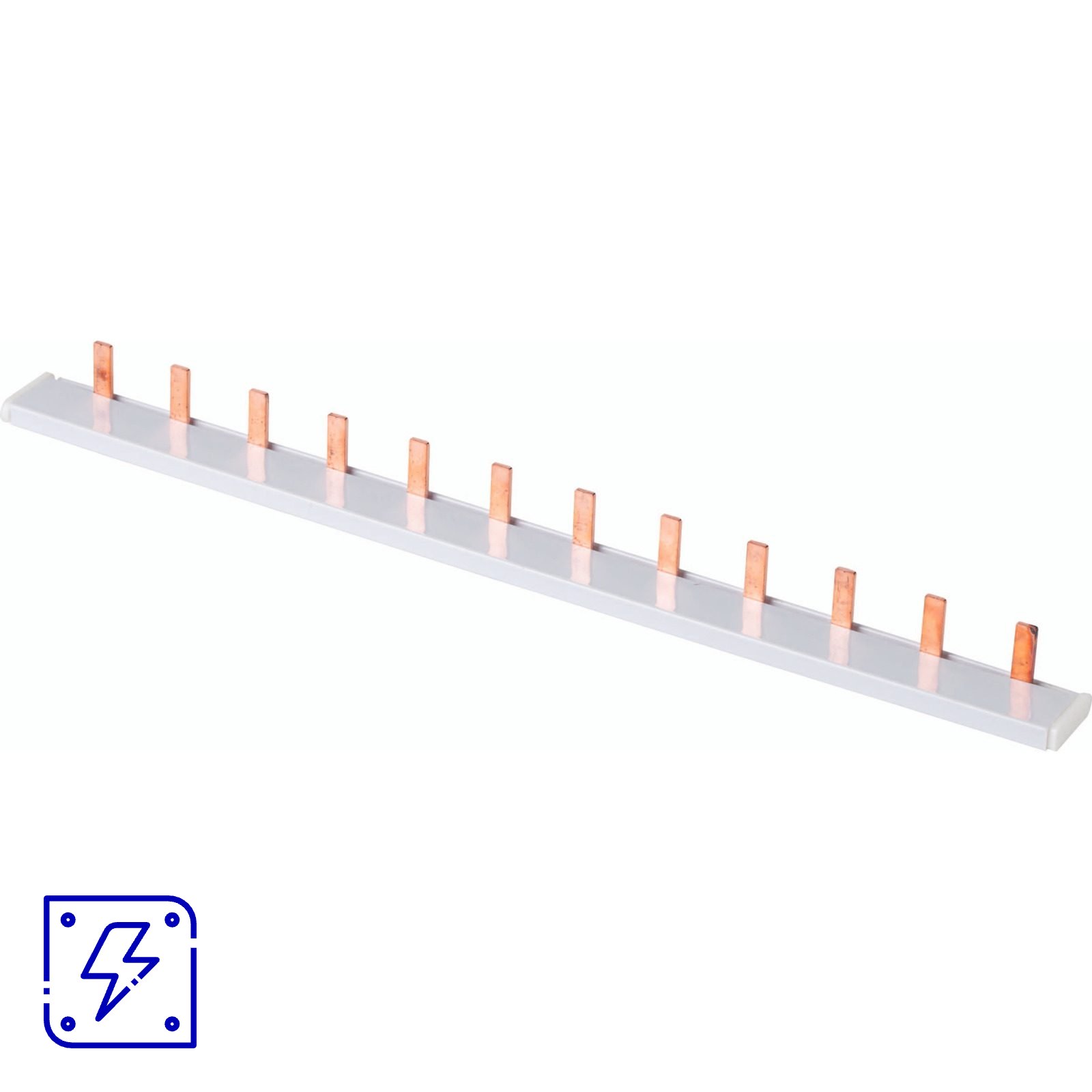 Barramento DIN 2 Fases 12 Polos Tramontina Tipo Pente 21 cm 10 UNIDADES EMB.MINIMA