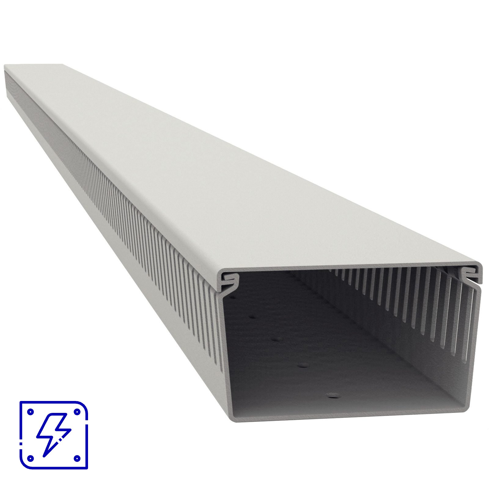 Canaleta para Painel Aberta 80x50x2000 mm Tramontina Cinza 4 UNIDADES EMB.MINIMA