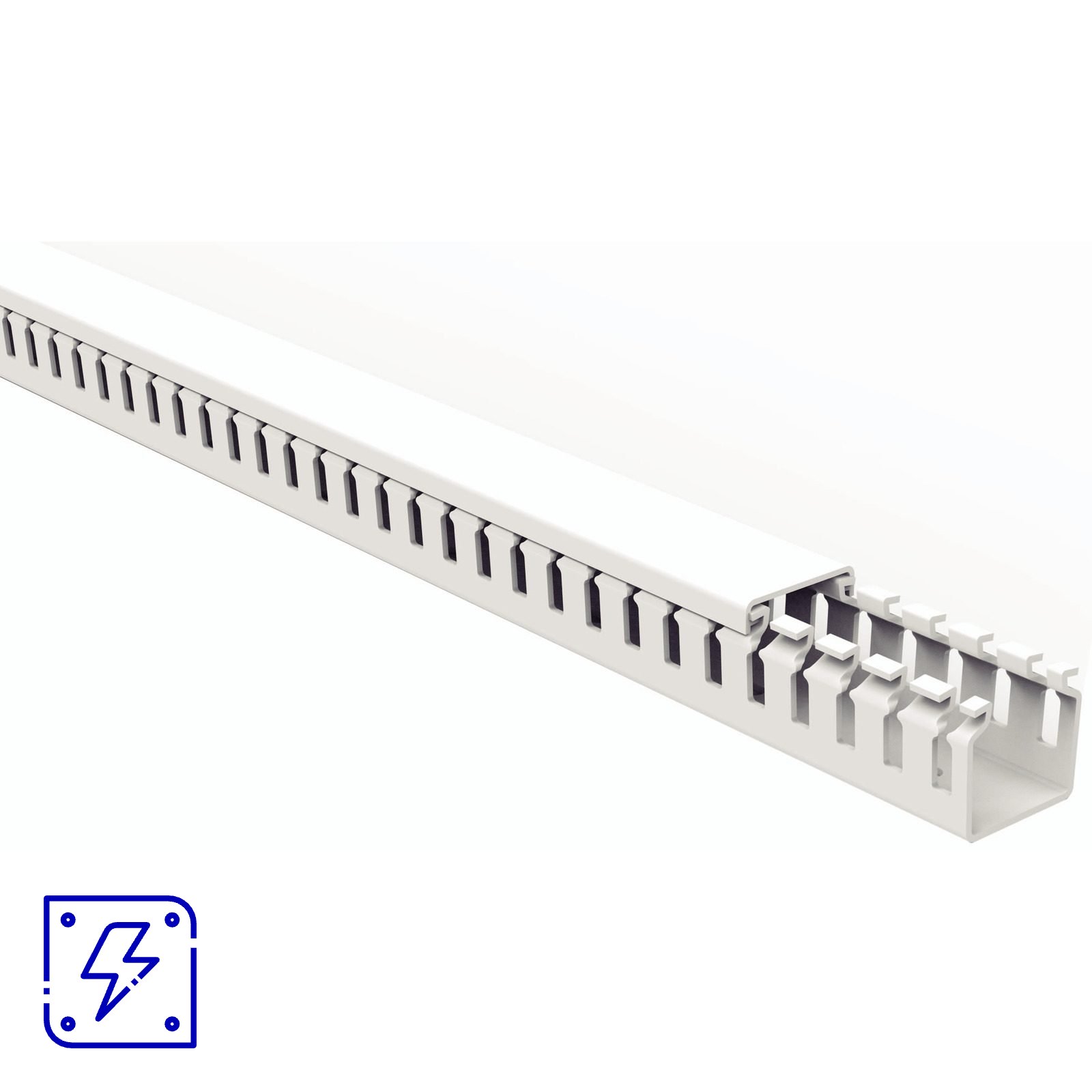 Canaleta para Painel Tramontina Aberta Branca 20x20x2000 mm 16 UNIDADES EMB.MINIMA