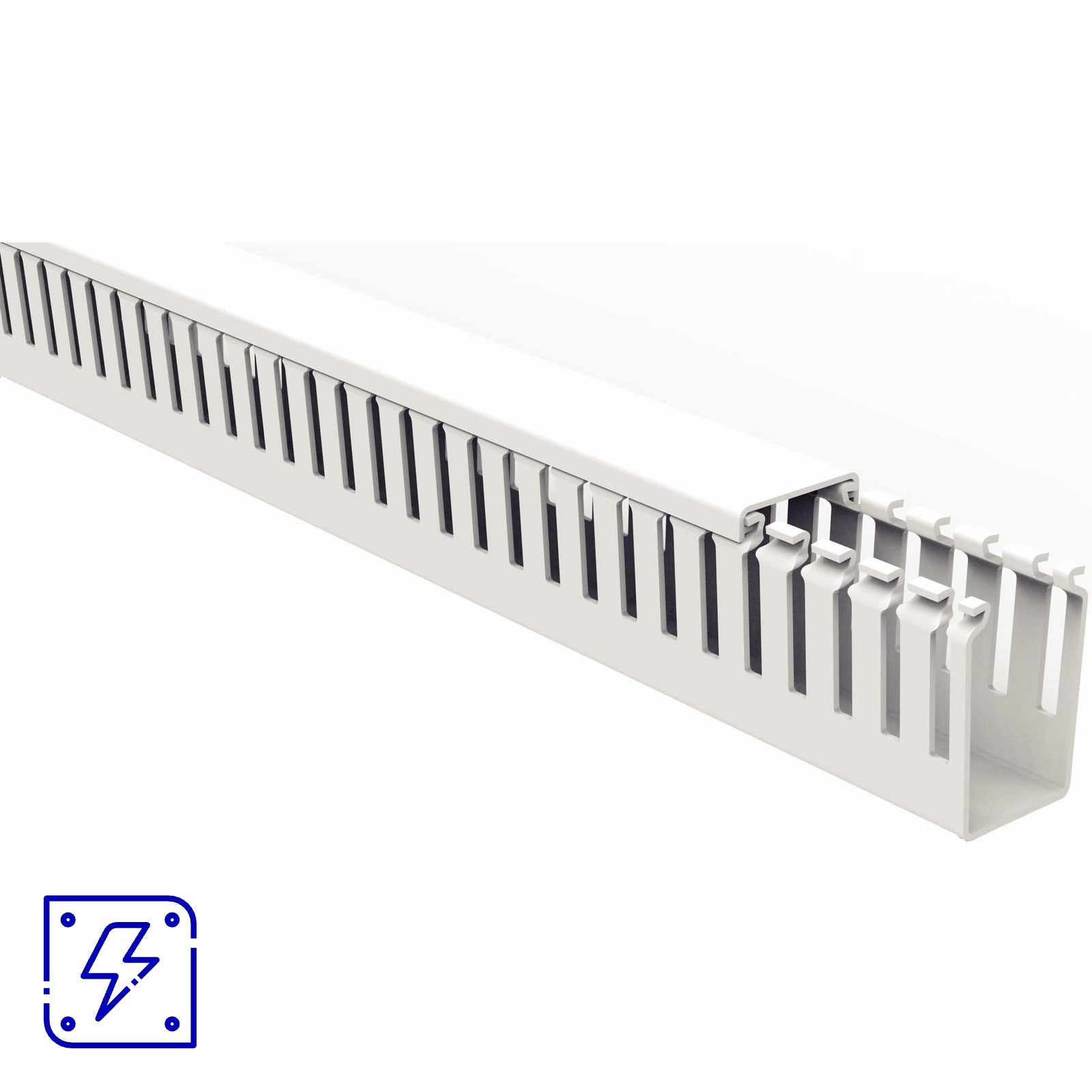 Canaleta para Painel Tramontina Aberta Branca 30x50x2000 mm 8 UNIDADES EMB.MINIMA