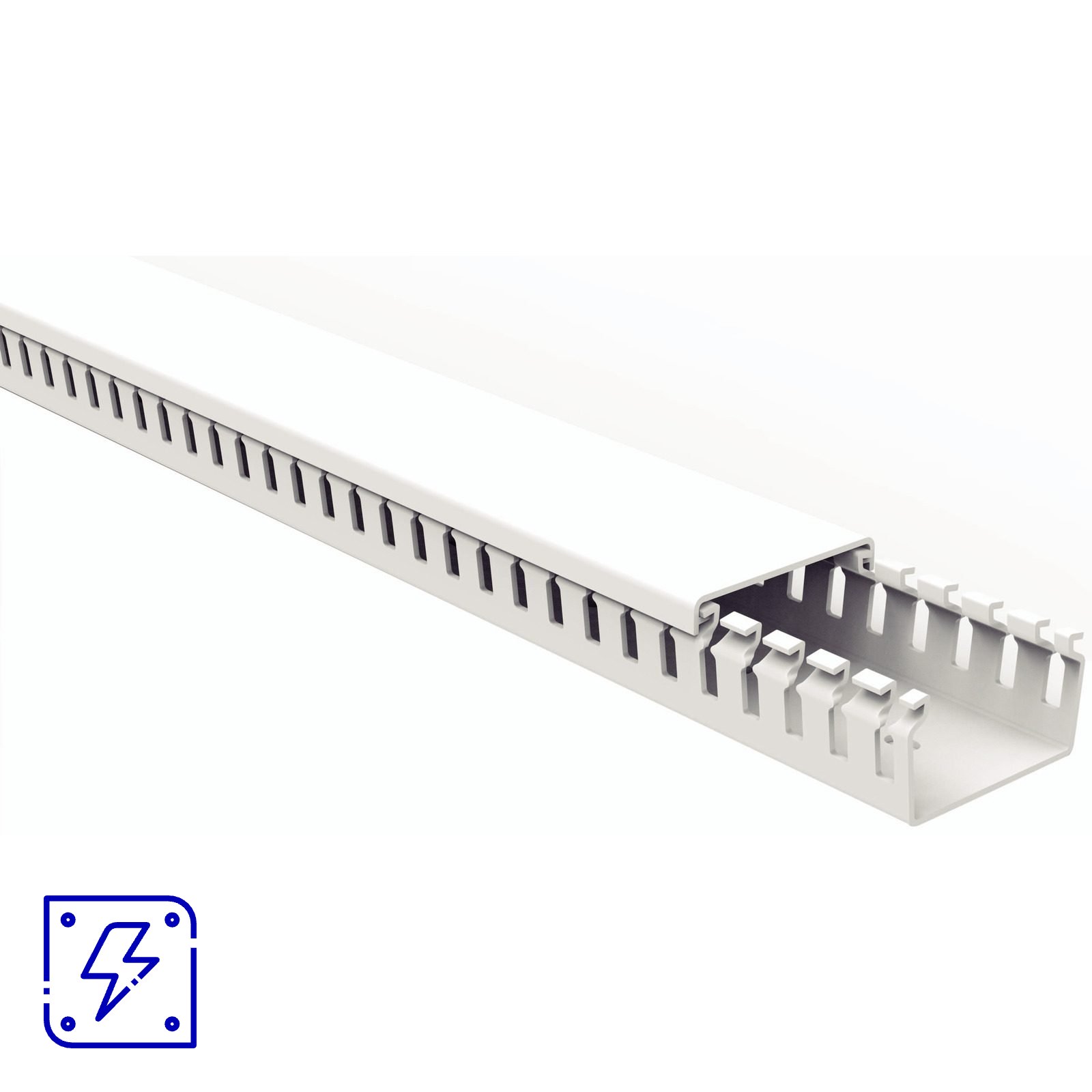 Canaleta para Painel Tramontina Aberta Branca 50x30x2000 mm 8 UNIDADES EMB.MINIMA