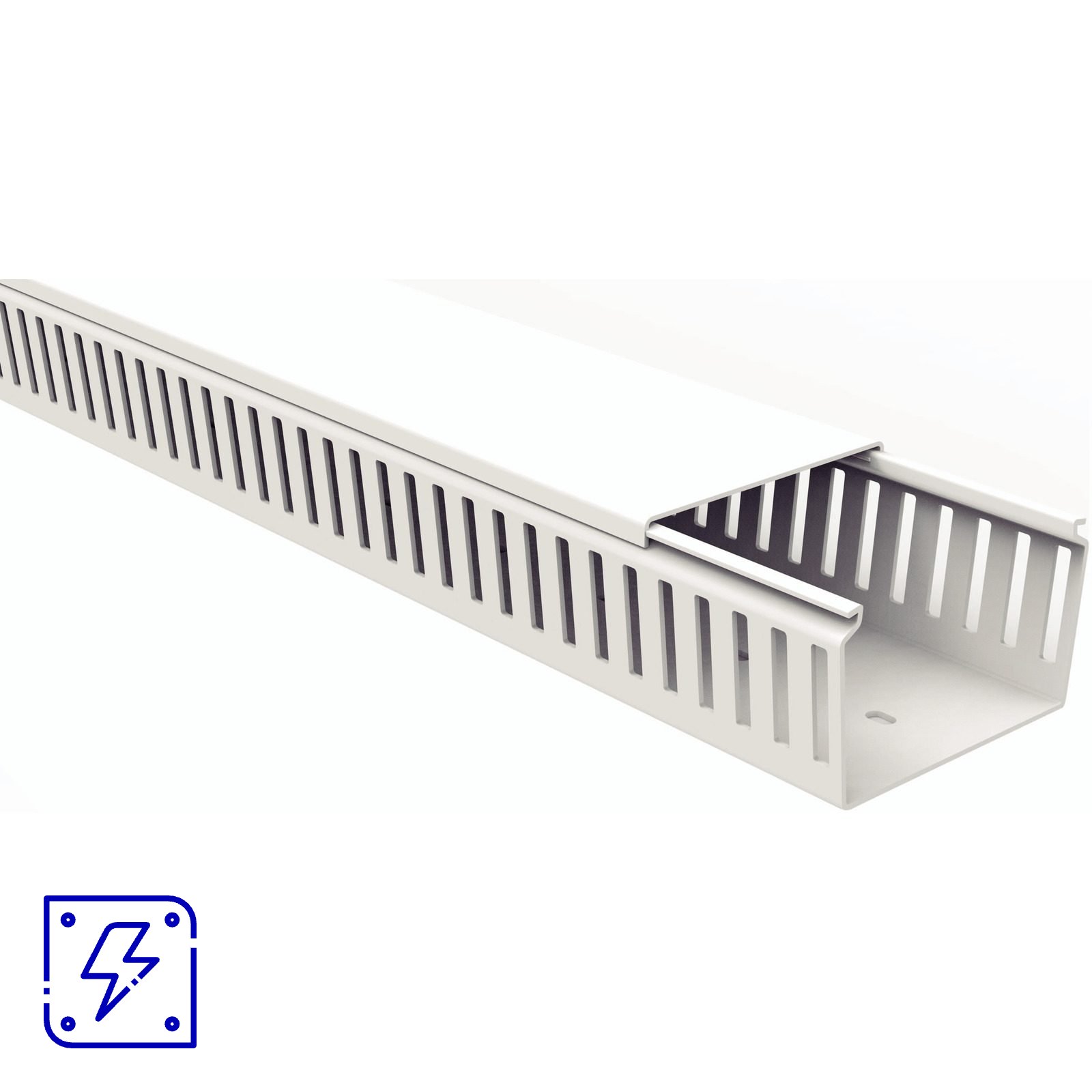 Canaleta para Painel Tramontina Aberta Branca 80x80x2000 mm 4 UNIDADES EMB.MINIMA
