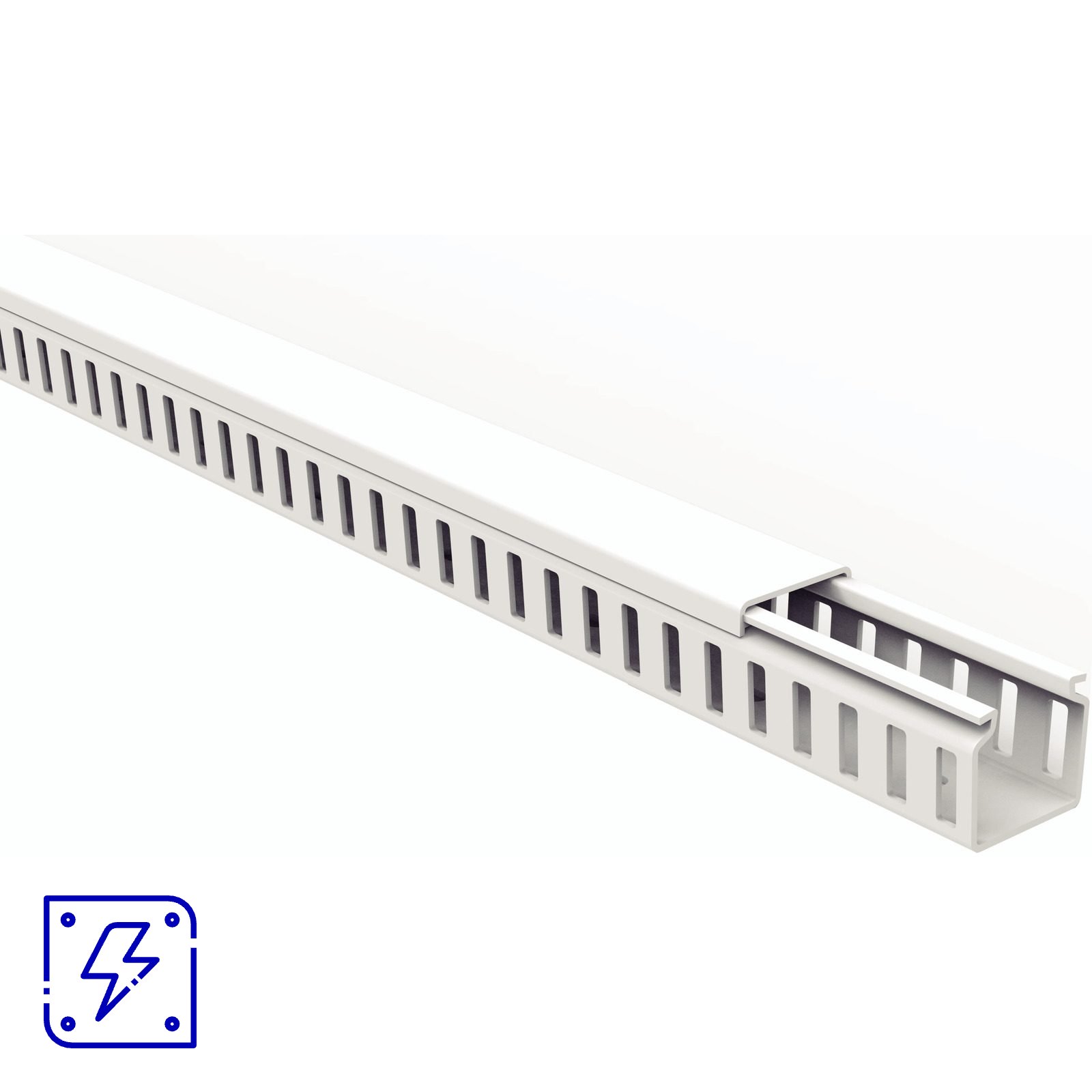 Canaleta para Painel Tramontina Semi Aberta Branca 30x30x2000 mm 12 UNIDADES EMB.MINIMA