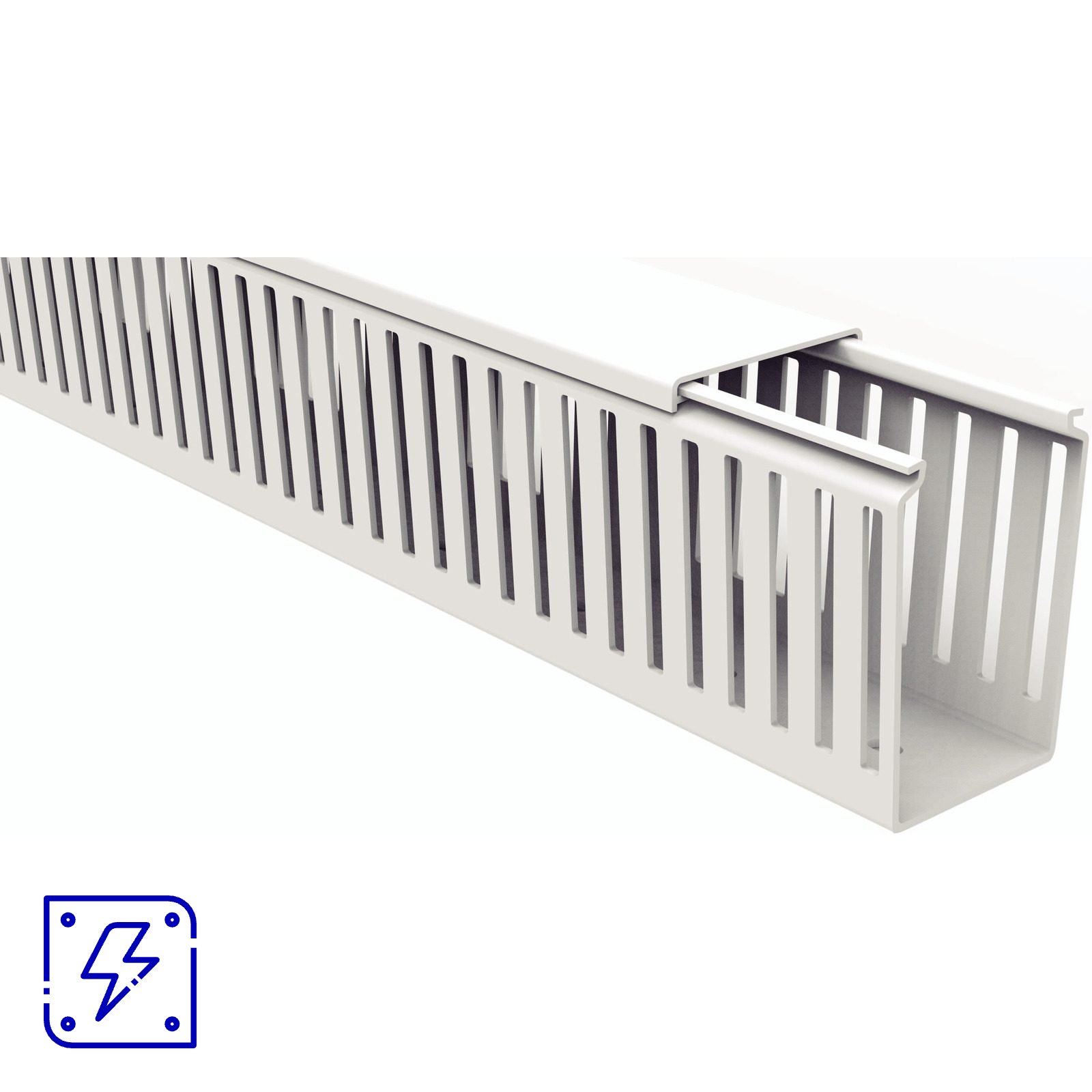 Canaleta para Painel Tramontina Semiaberta Branca 50x80x2000 mm 4 UNIDADES EMB.MINIMA