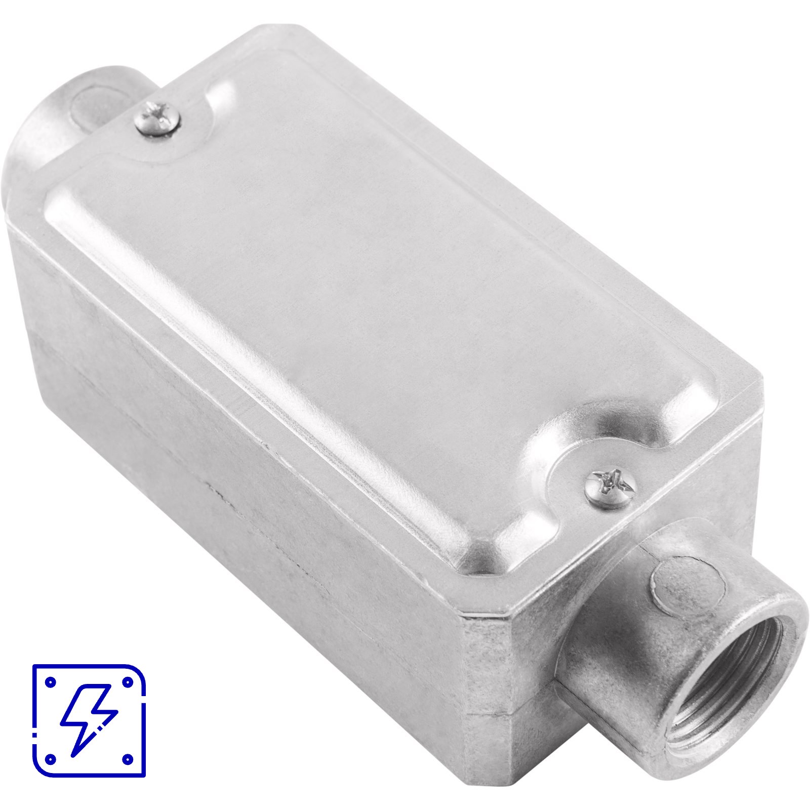 Condulete Fixo 1/2" Tipo C Tramontina com Rosca BSP e com Tampa Estampada 12 UNIDADES EMB.MINIMA
