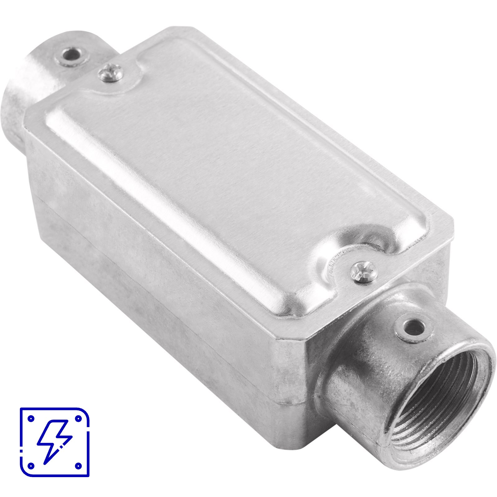 Condulete Fixo 3/4" Tipo C Tramontina com Rosca BSP e com Tampa Estampada 12 UNIDADES EMB.MINIMA
