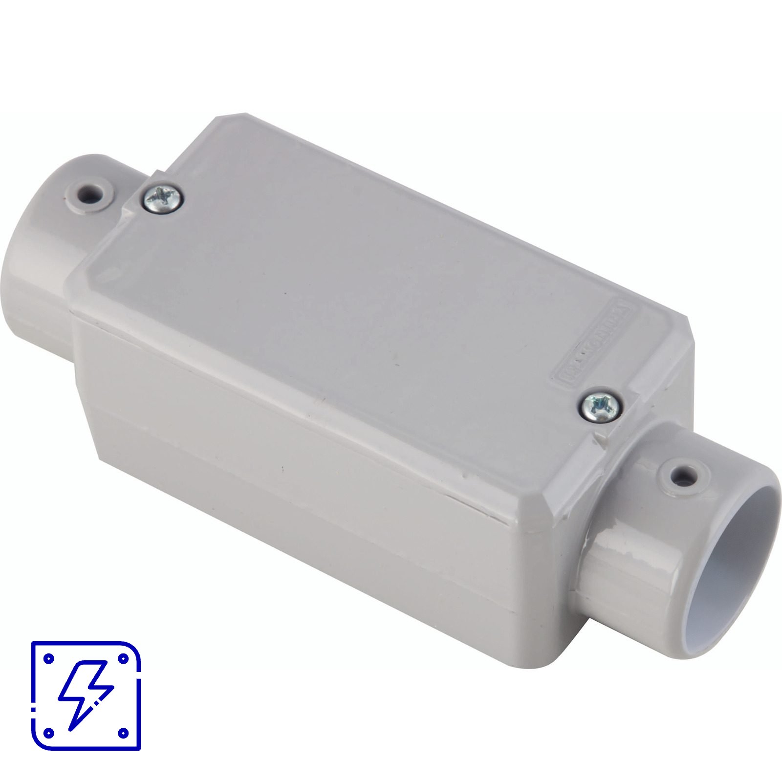 Condulete Fixo 2" Tipo C Tramontina sem Rosca com Tampa e com Pintura eletrostática a Pó 6 UNIDADES EMB.MINIMA