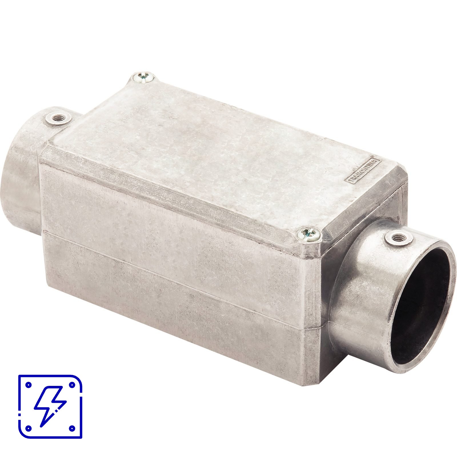 Condulete Fixo 1.1/2" Tramontina Tipo C com Tampa sem Rosca 6 UNIDADES EMB.MINIMA