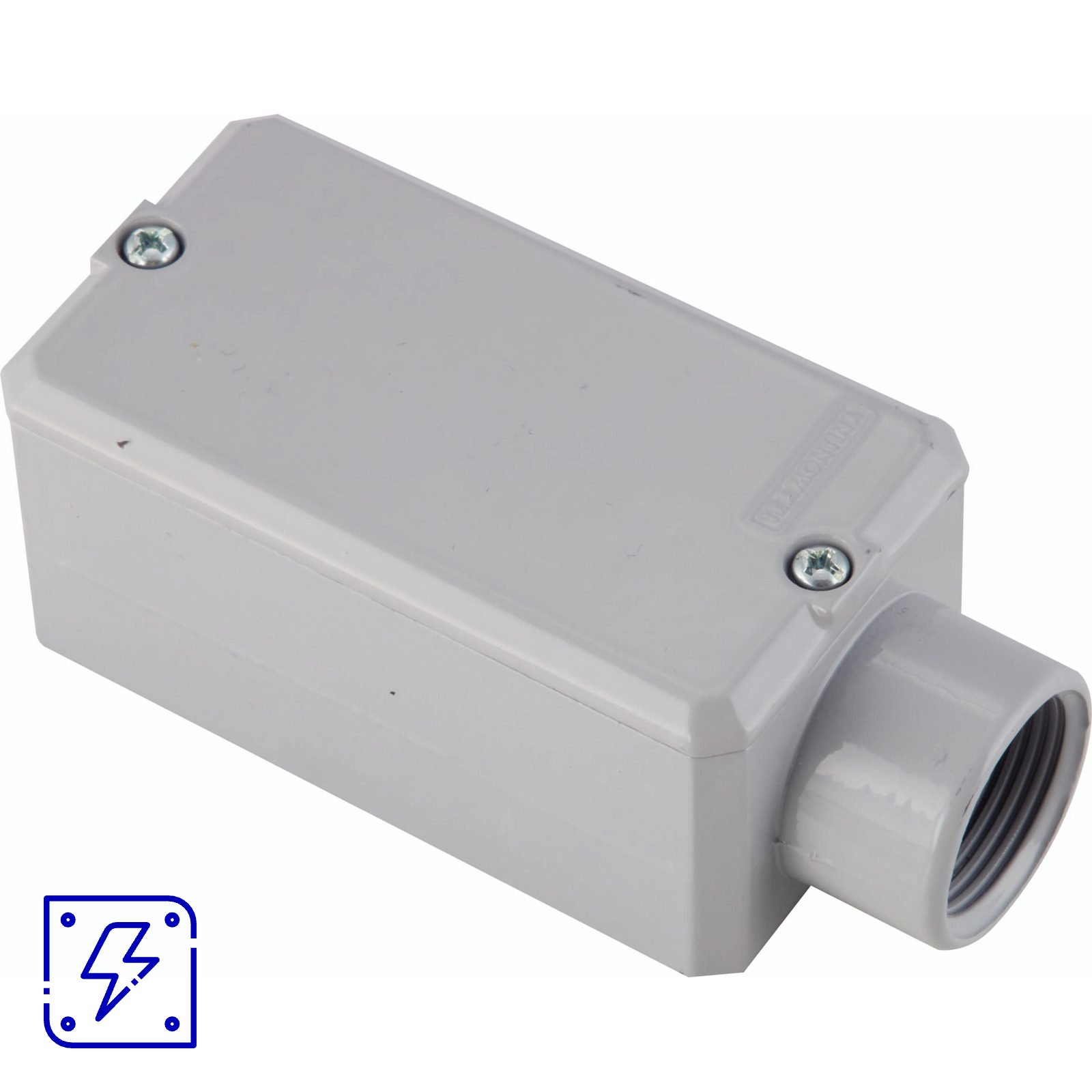 Condulete Fixo 1" Tramontina Tipo E com Rosca BSP com Tampa e com Pintura Eletrostática 12 UNIDADES EMB.MINIMA