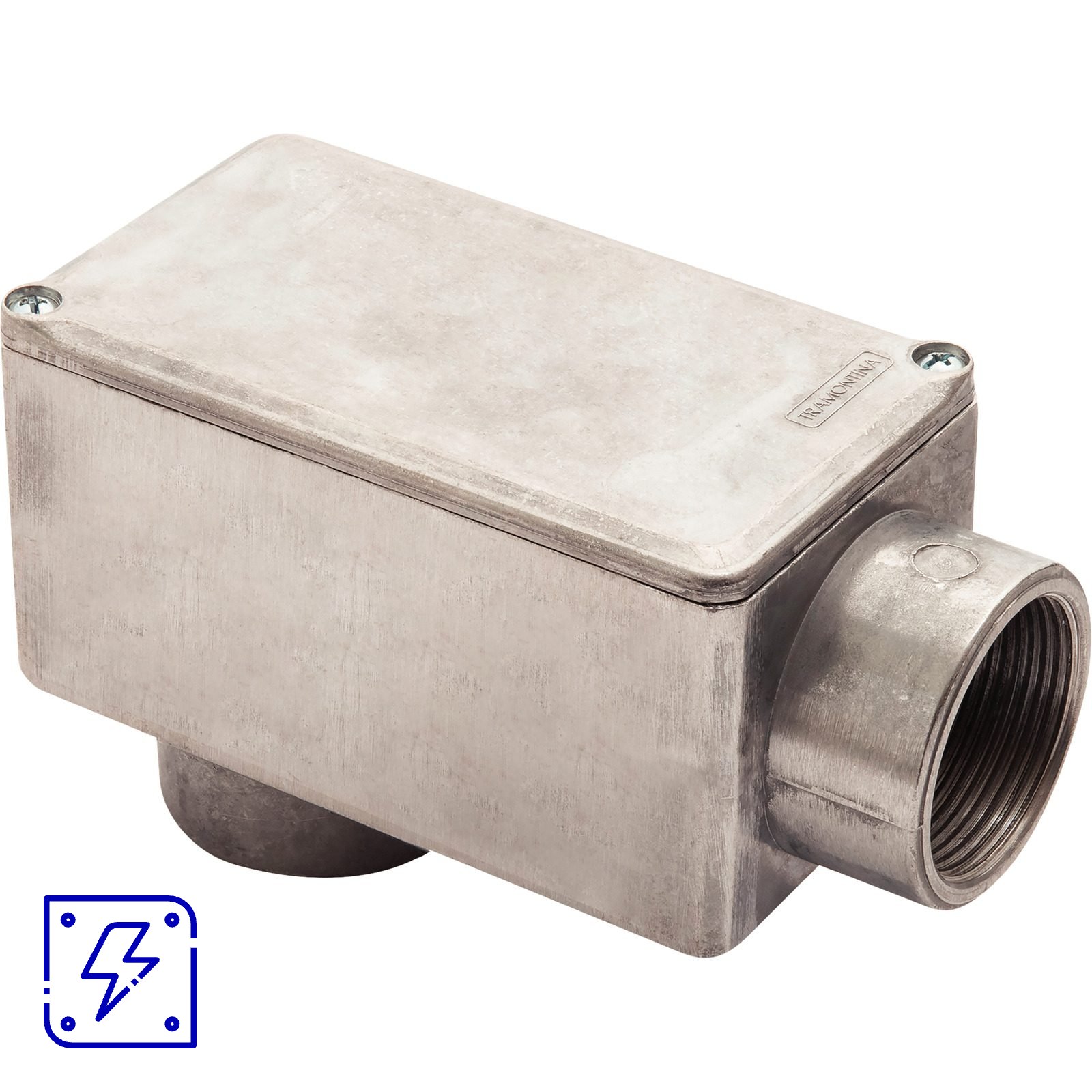 Condulete Fixo 1.1/4" Tipo LB Tramontina com Rosca e Tampa 6 UNIDADES EMB.MINIMA