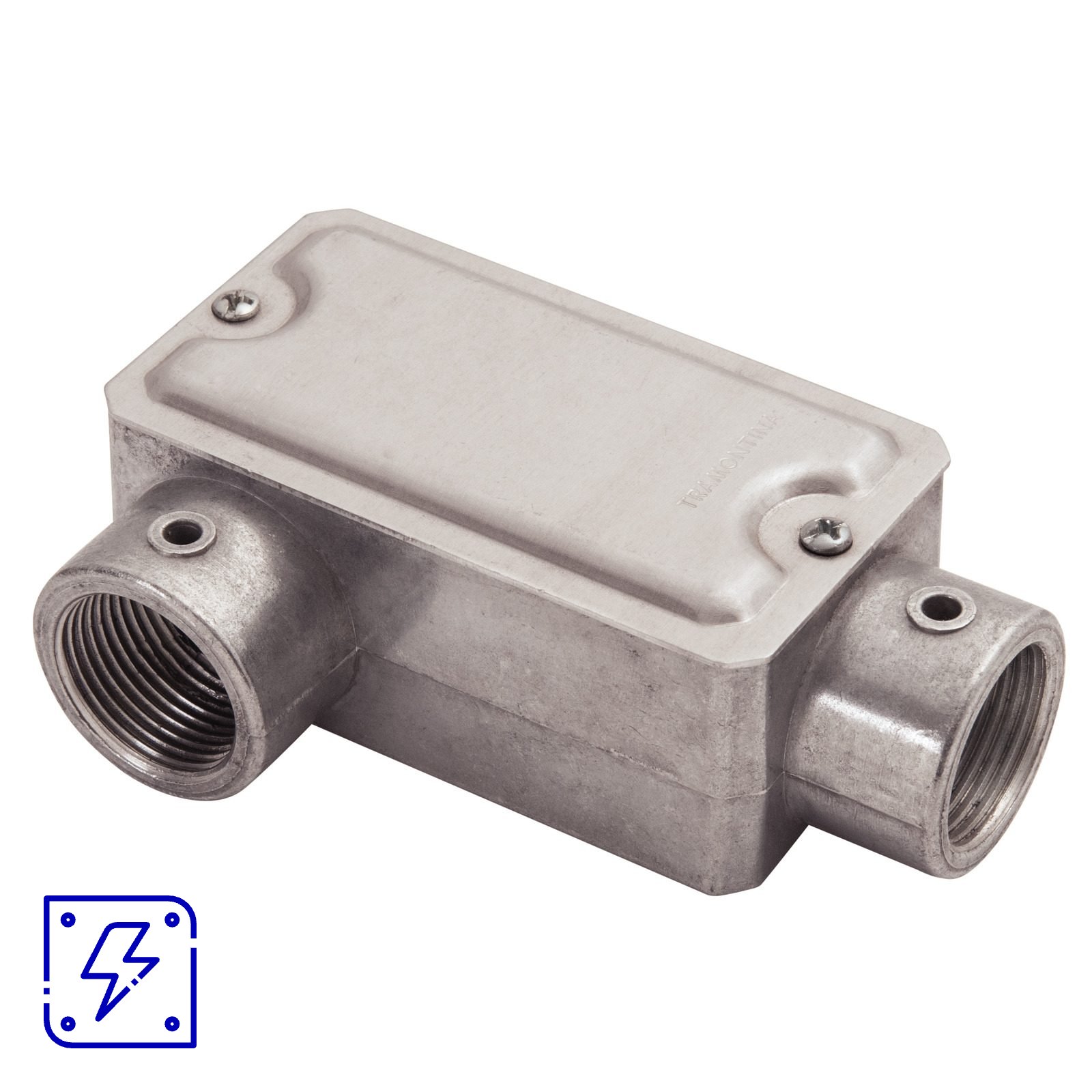 Condulete Fixo 3/4" Tipo LR Tramontina com Tampa e com Rosca 12 UNIDADES EMB.MINIMA