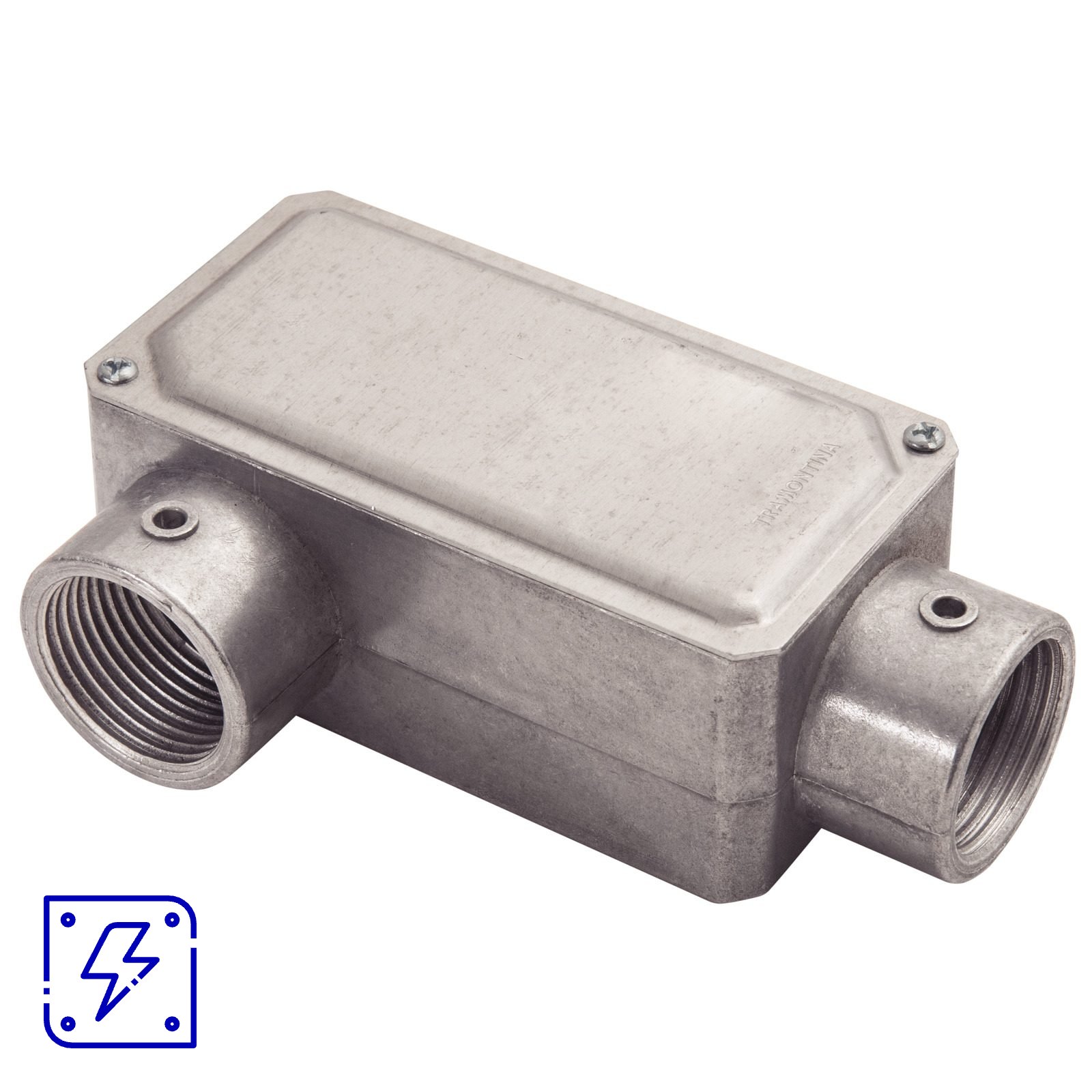 Condulete Fixo 1" Tipo LR Tramontina com Tampa e com Rosca 12 UNIDADES EMB.MINIMA