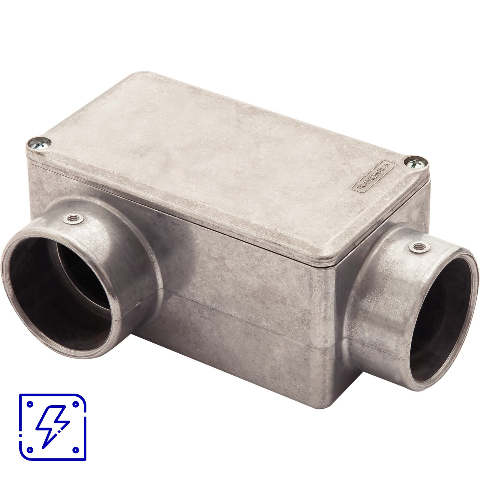Condulete Fixo 1.1/4" Tipo LR Tramontina com Tampa e sem Rosca 6 UNIDADES EMB.MINIMA