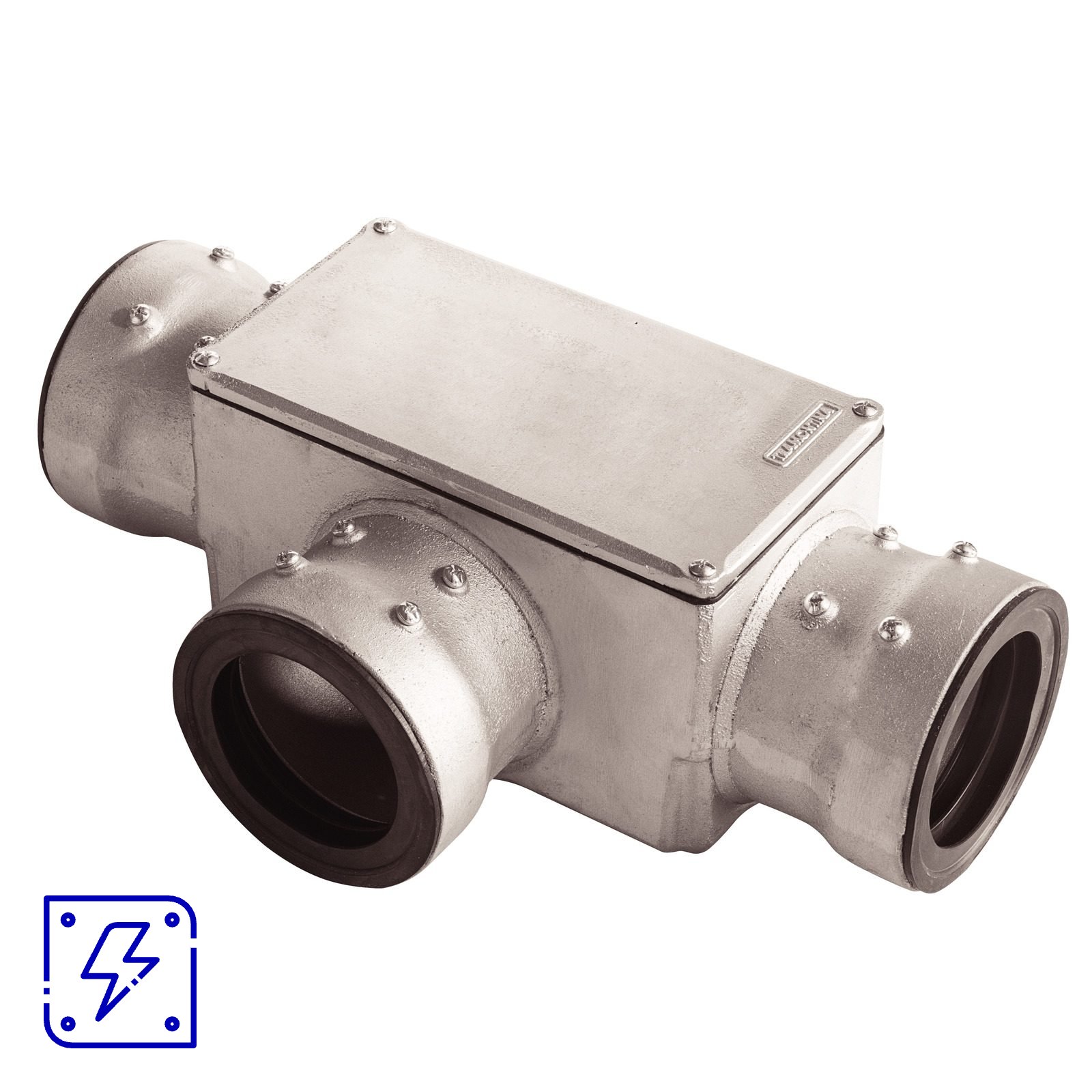Condulete 3" Tipo T TG Classe IV Tramontina com Tampa sem Rosca sem Pintura e com Vedação 1 UNIDADES EMB.MINIMA