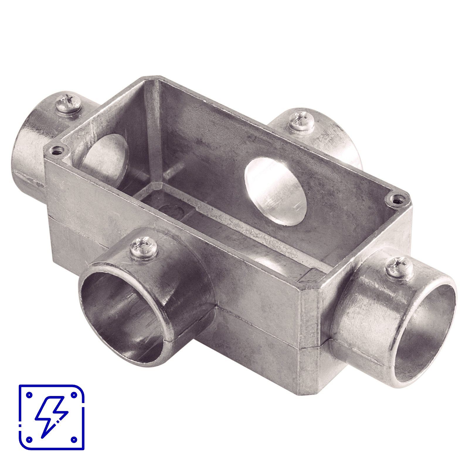 Condulete Tipo X 1" Fixo Tramontina sem Rosca e sem Pintura 6 UNIDADES EMB.MINIMA