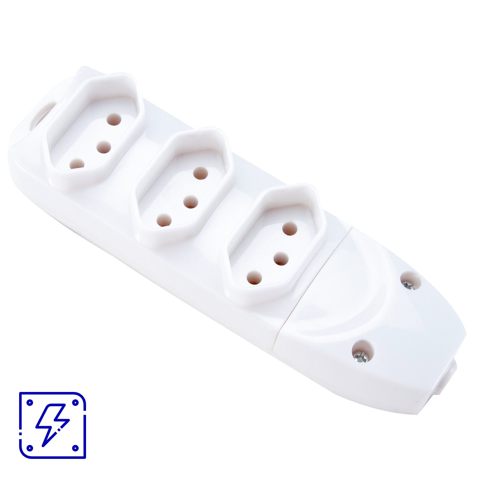 Tomada Múltipla 3 Tomadas 2P+T 10 A 250 V Tramontina 20 UNIDADES EMB.MINIMA