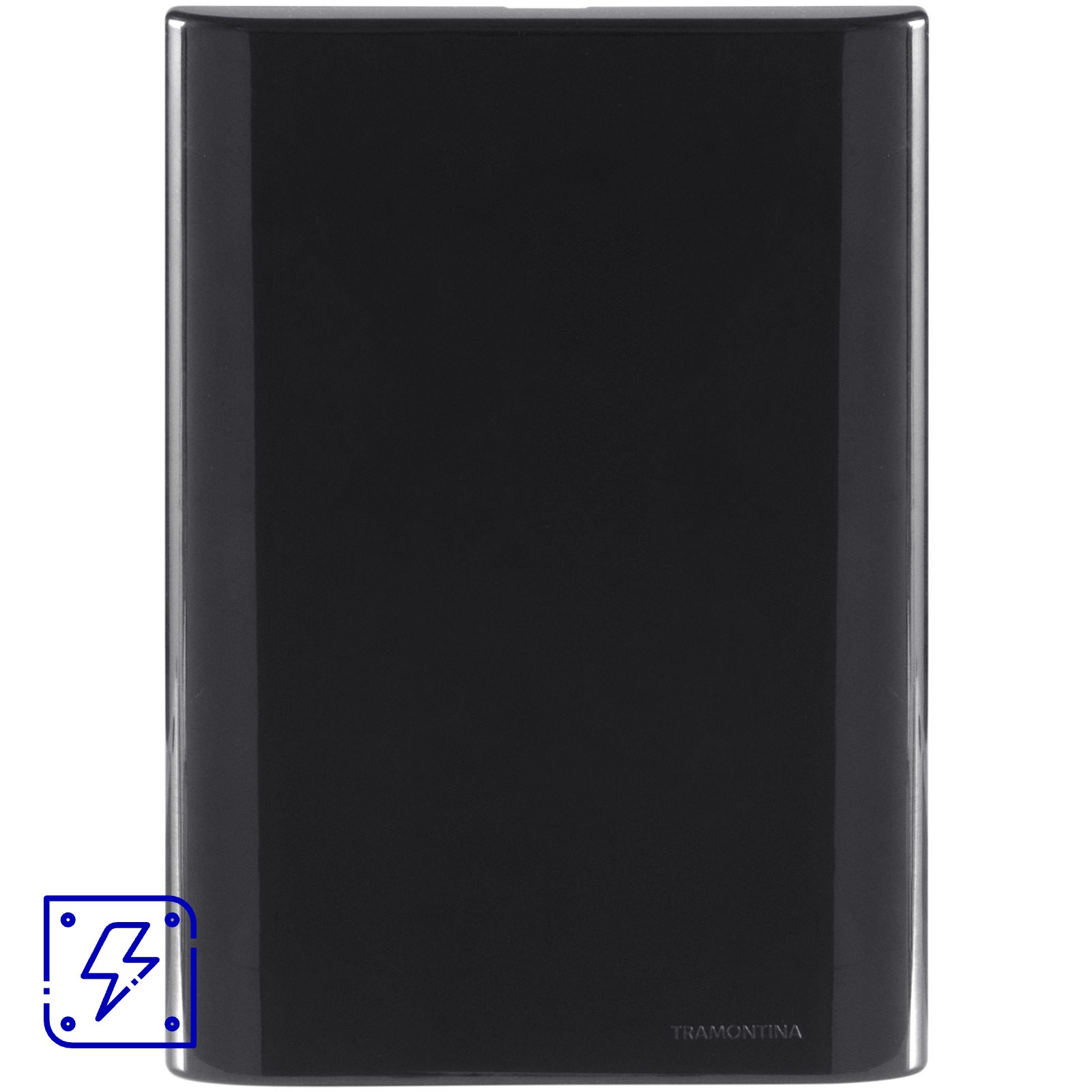 Placa Cega 4x2 Tramontina Giz com Suporte Grafite 20 UNIDADES EMB.MINIMA
