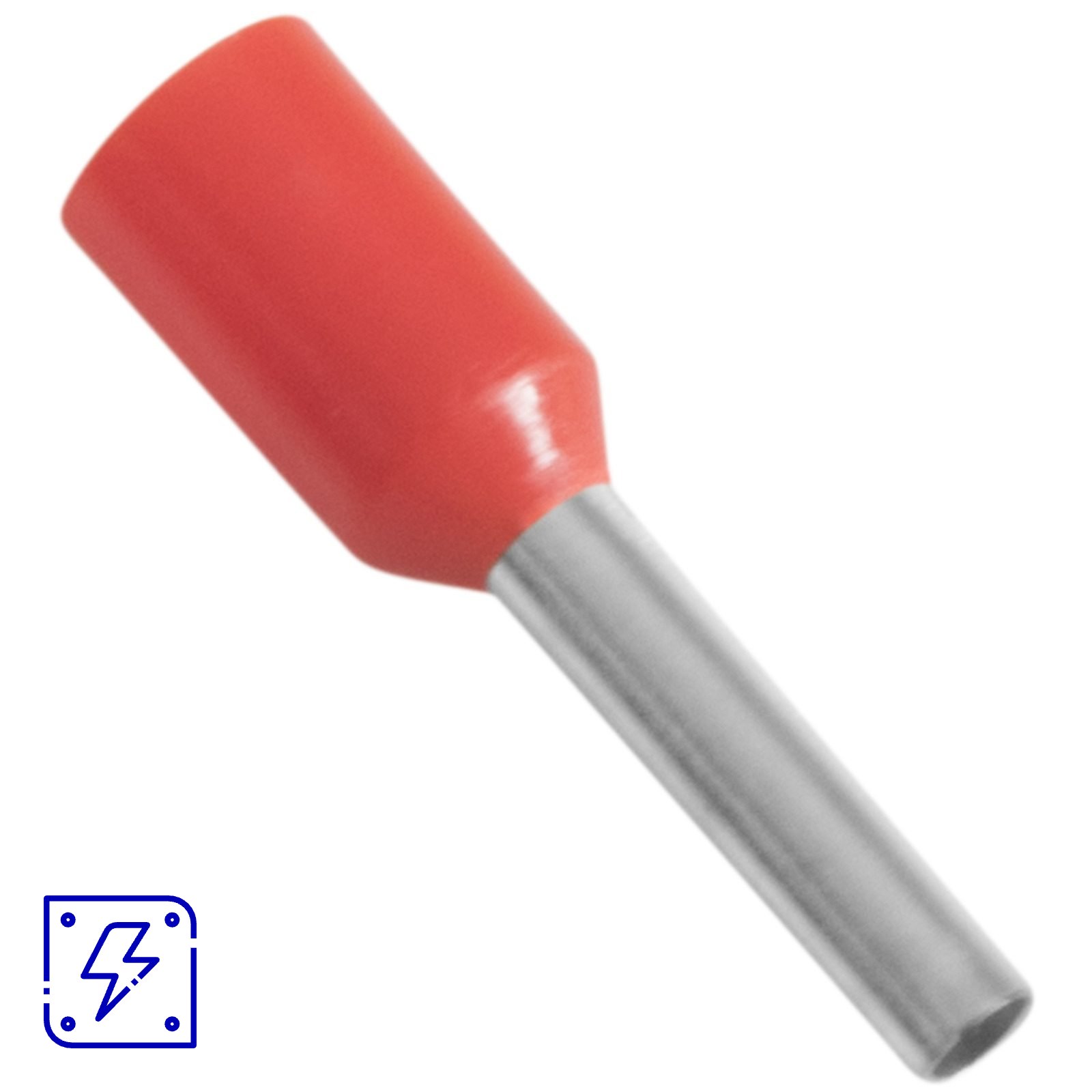 Terminais de Conexão Tubulares Tramontina em cobre estanhado e nylon 1,0 mm² x 8 Vermelho 100 Peças 50 UNIDADES EMB.MINIMA