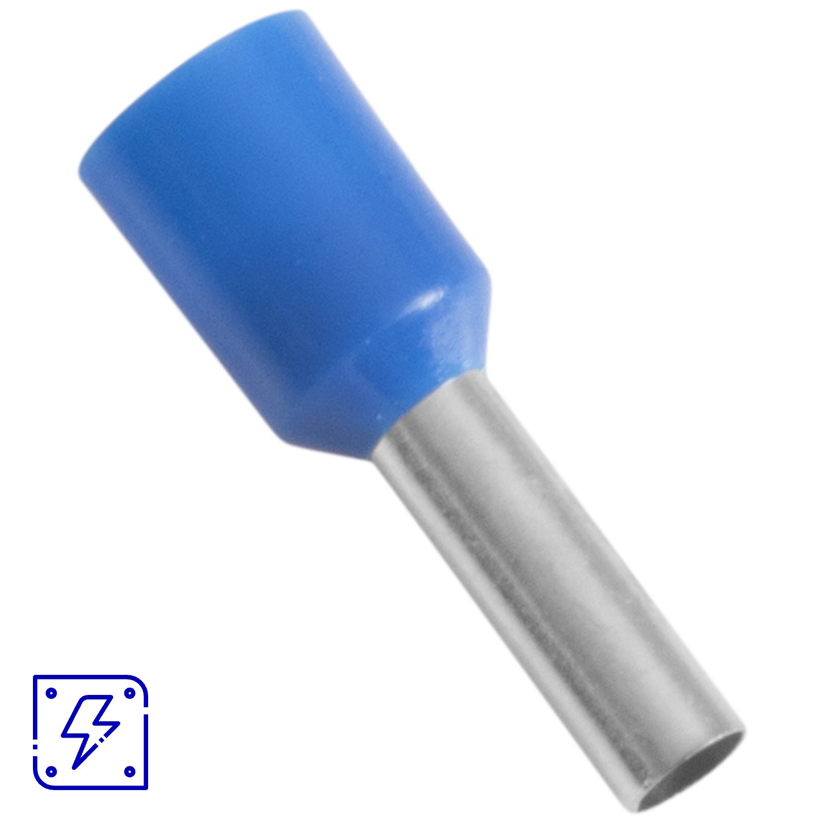 Terminais de Conexão Tubulares Tramontina em cobre estanhado e nylon 2,5 mm² x 8 Azul 100 Peças 50 UNIDADES EMB.MINIMA