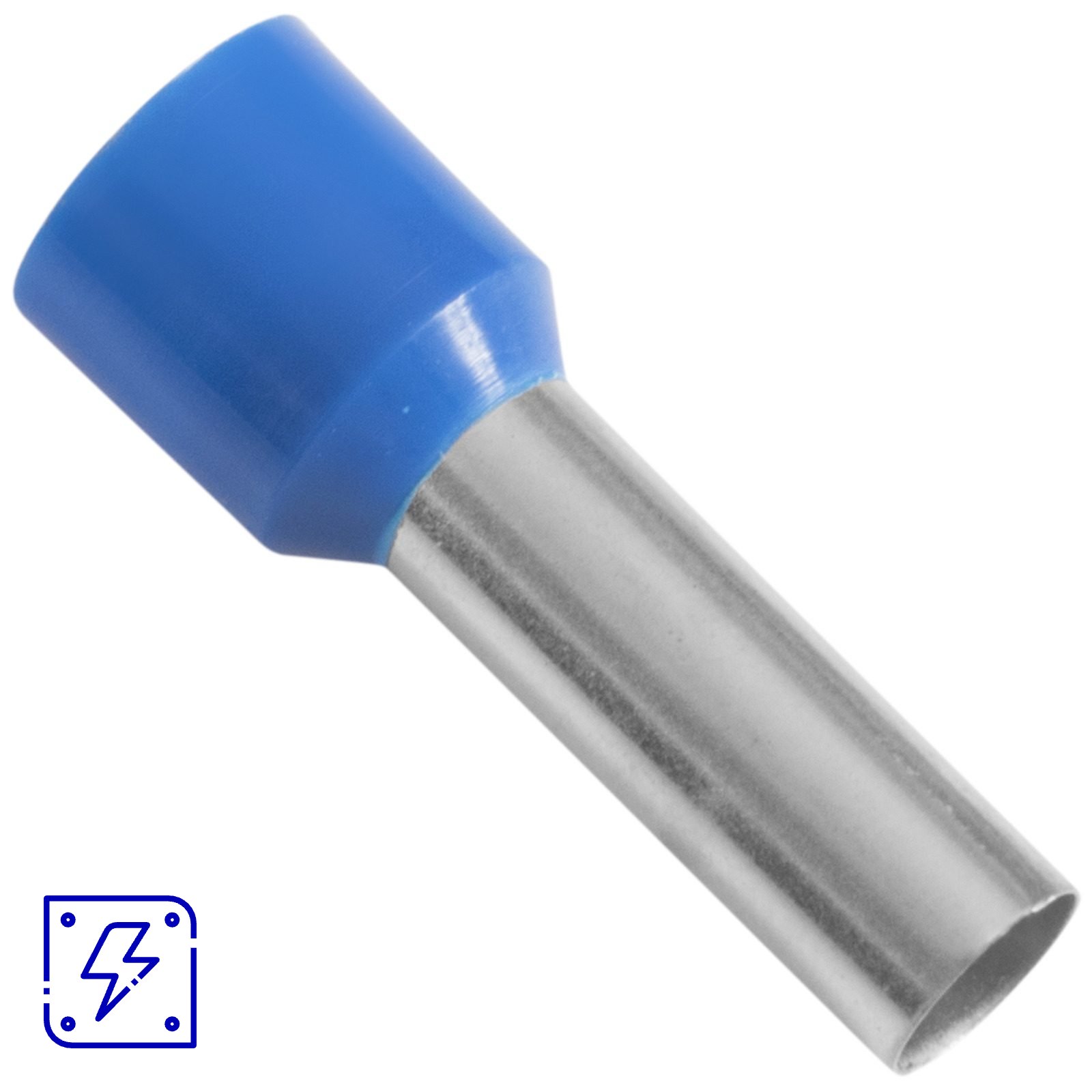 Terminais de Conexão Tubulares Tramontina em cobre estanhado e nylon 16 mm² x 18 Azul 20 Peças 50 UNIDADES EMB.MINIMA