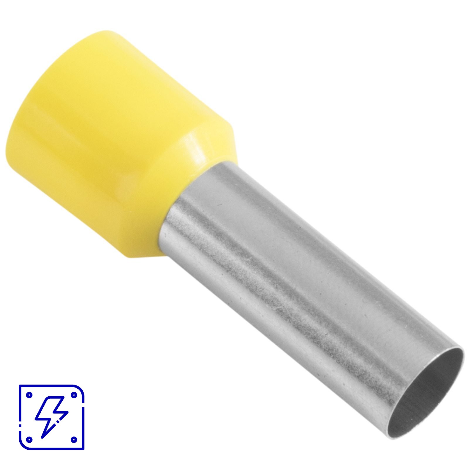 Terminais de Conexão Tubulares Tramontina em cobre estanhado e nylon 25 mm² x 22 Amarelo 10 Peças 50 UNIDADES EMB.MINIMA