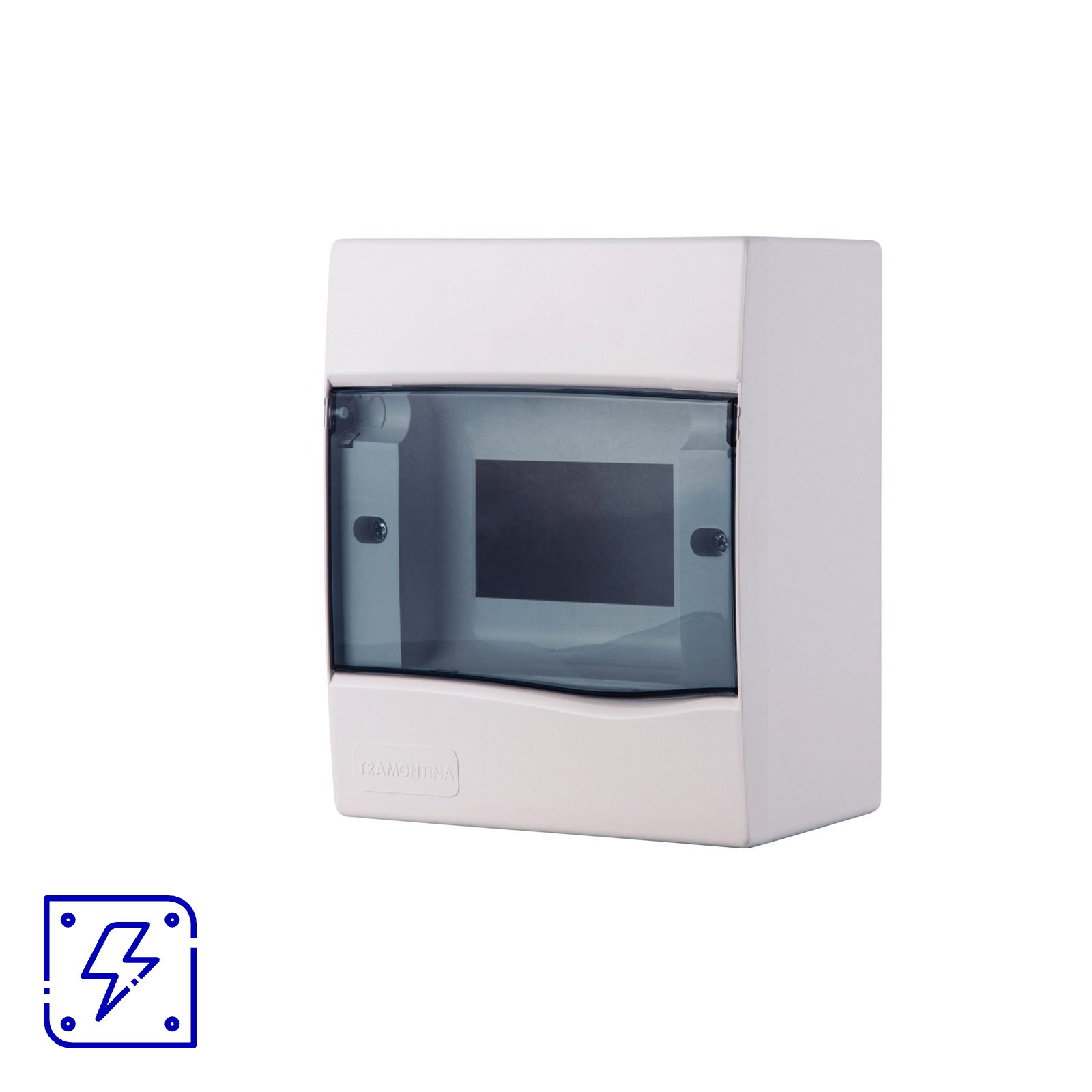 Quadro de Distribuição de Sobrepor 5 DIN ou 3 NEMA Tramontina com Porta Transparente 10 UNIDADES EMB.MINIMA