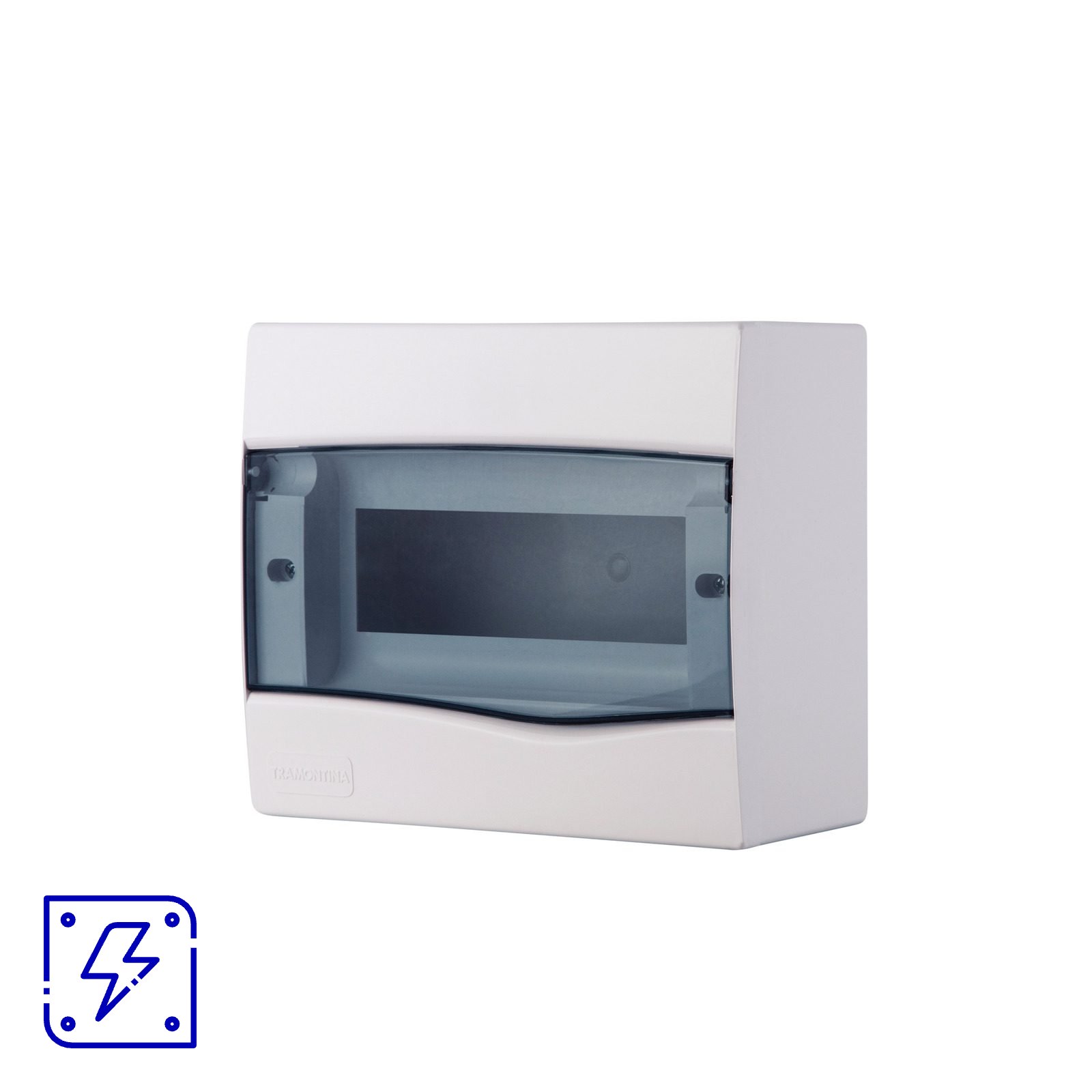 Quadro de Distribuição de Sobrepor 9 DIN ou 6 NEMA Tramontina com Porta Transparente 10 UNIDADES EMB.MINIMA
